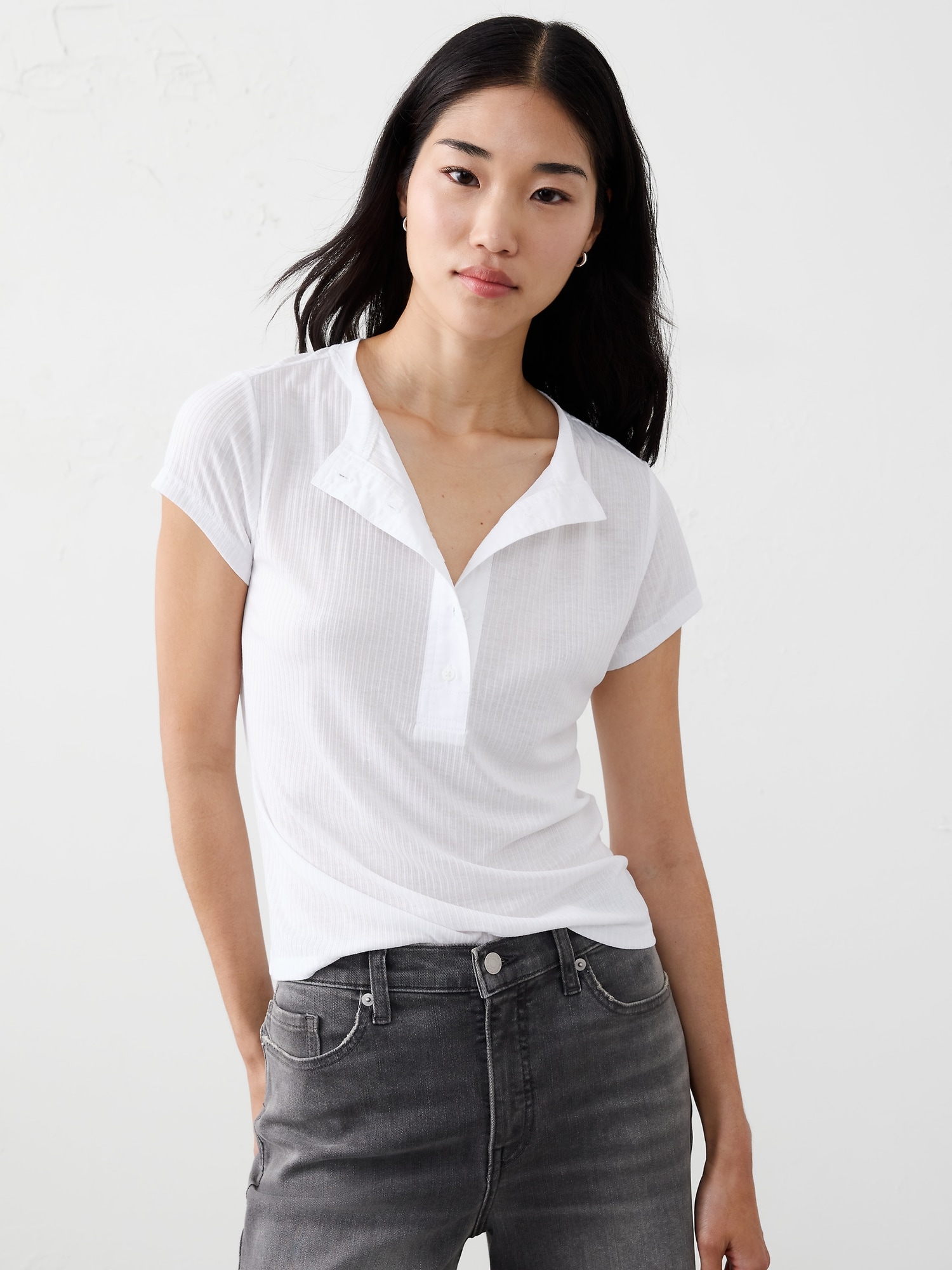 Image number 1 showing, Ribbed Henley