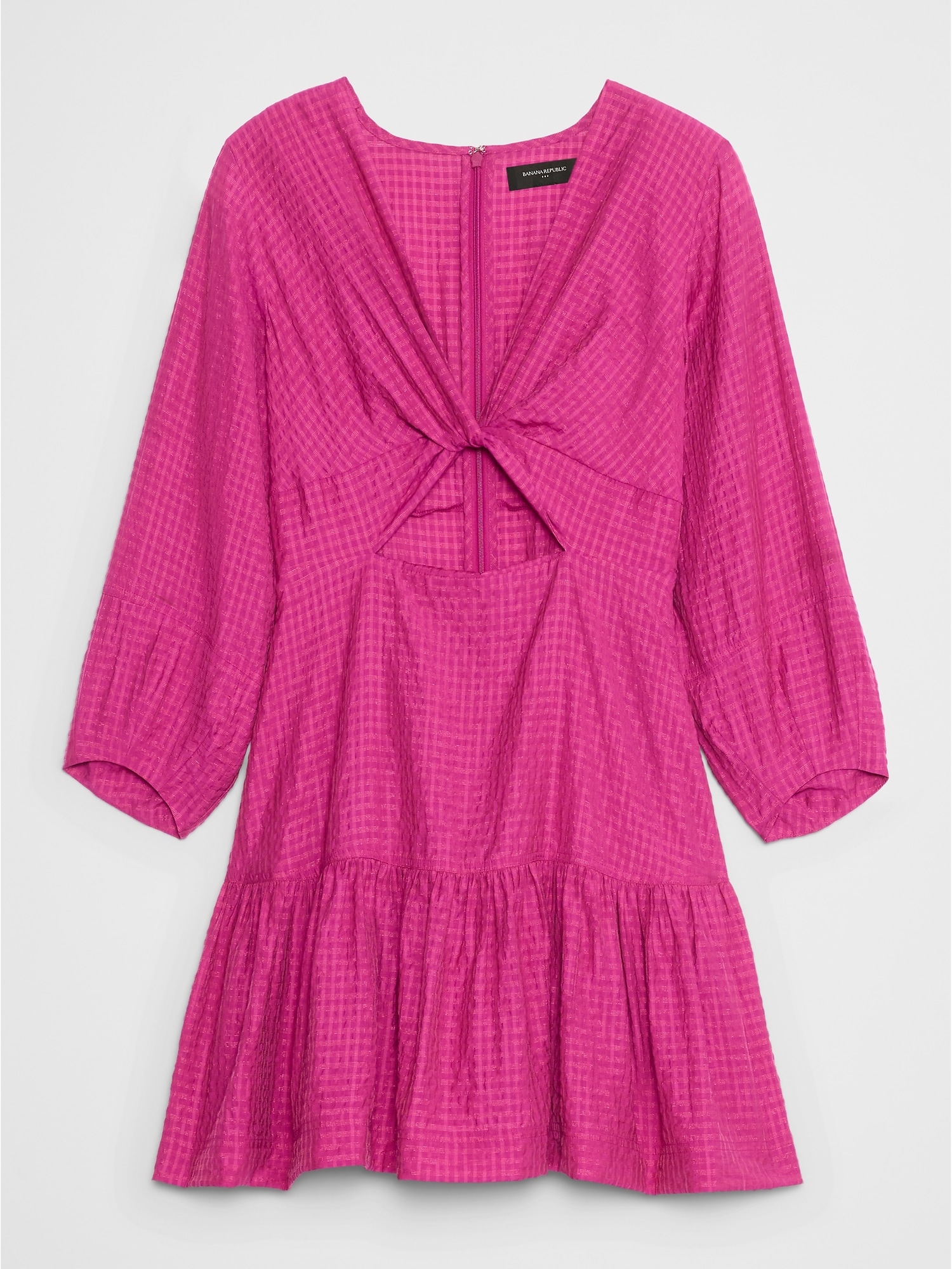 Image number 4 showing, TEXTURED TWIST MINI DRESS
