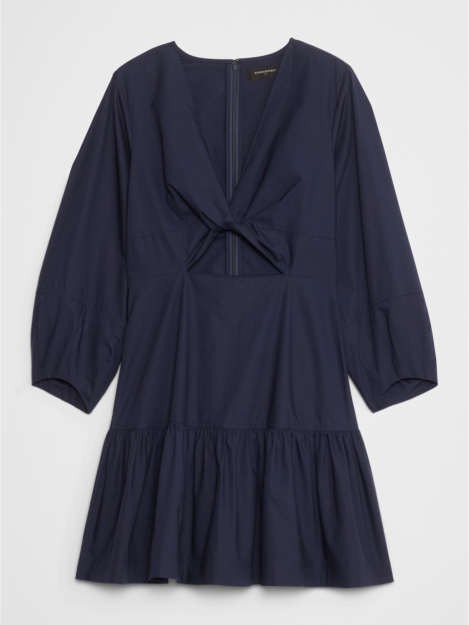 Image number 4 showing, POPLIN TWIST MINI DRESS