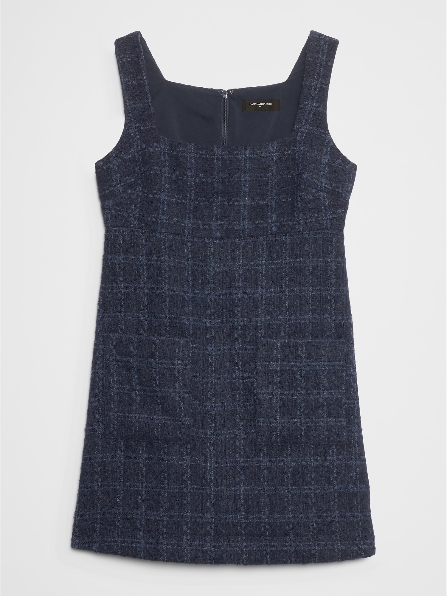 Image number 4 showing, TWEED EMPIRE-WAIST MINI DRESS
