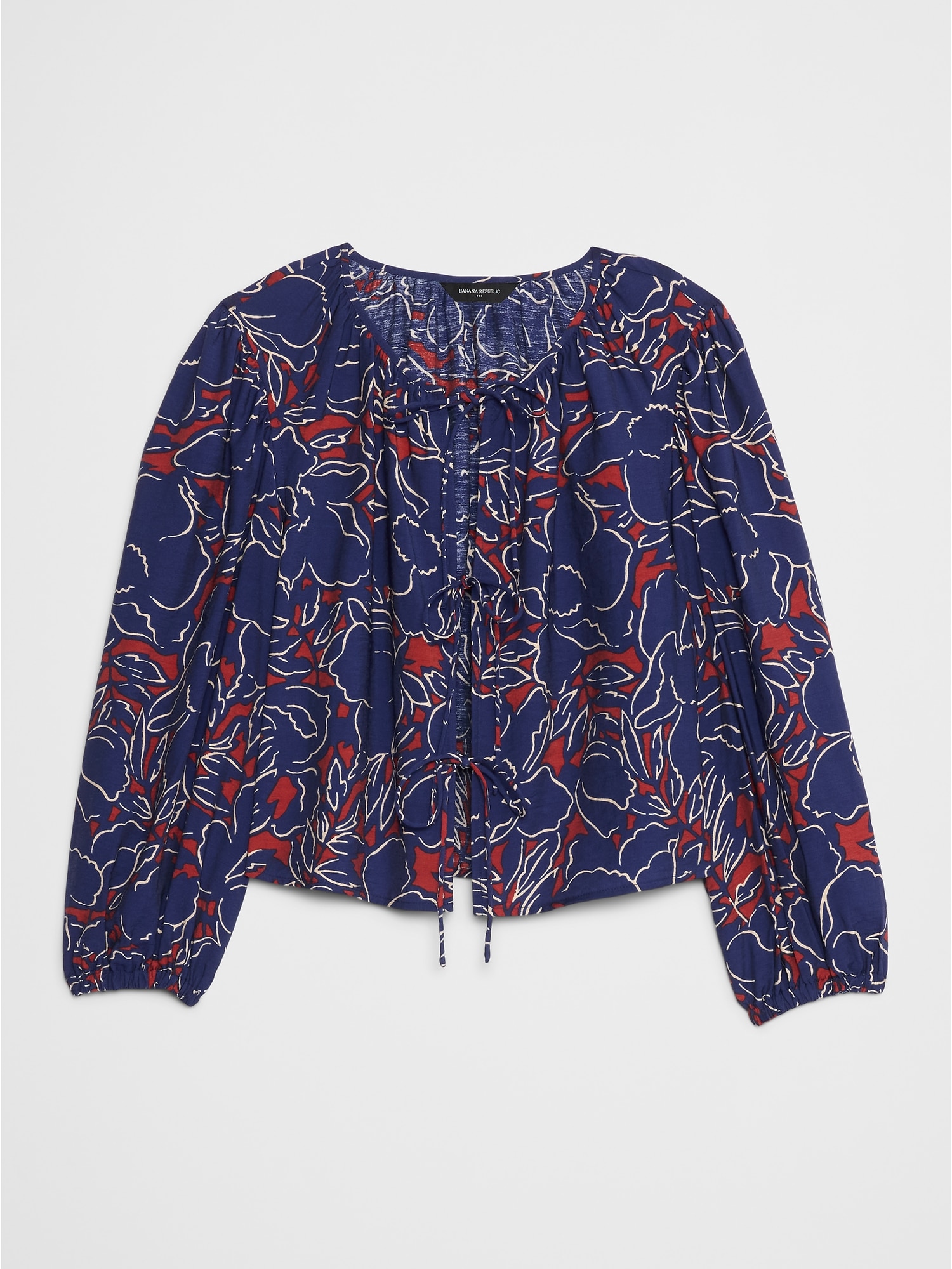 Image number 4 showing, Open Tie-Front Top