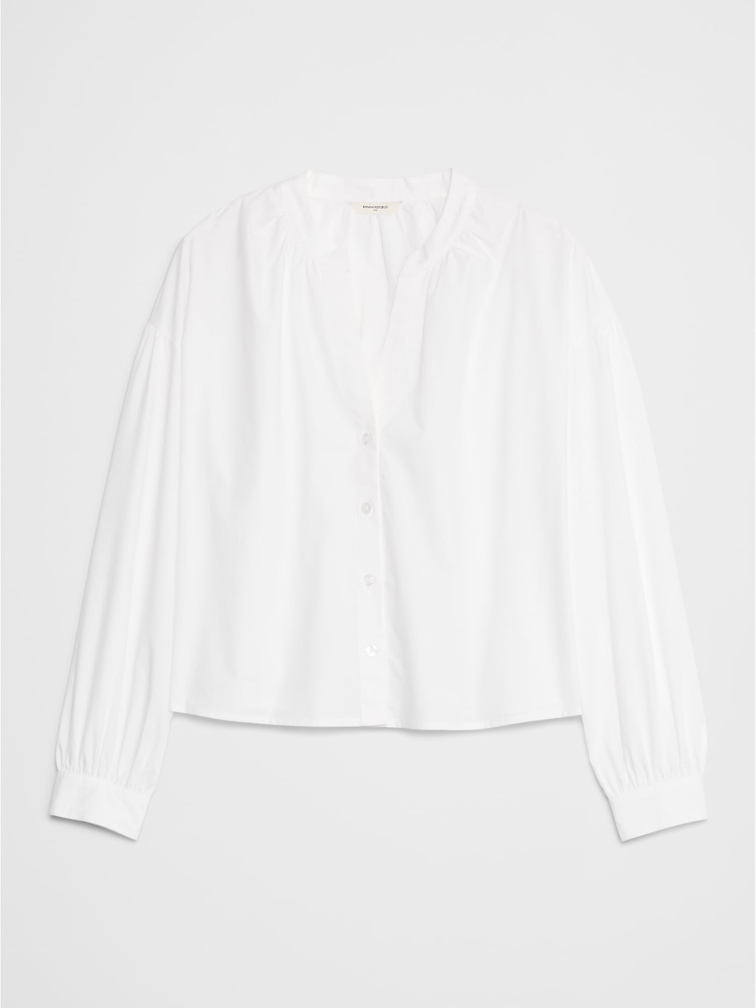 Image number 7 showing, JACQUARD PUFF-SLEEVE TOP