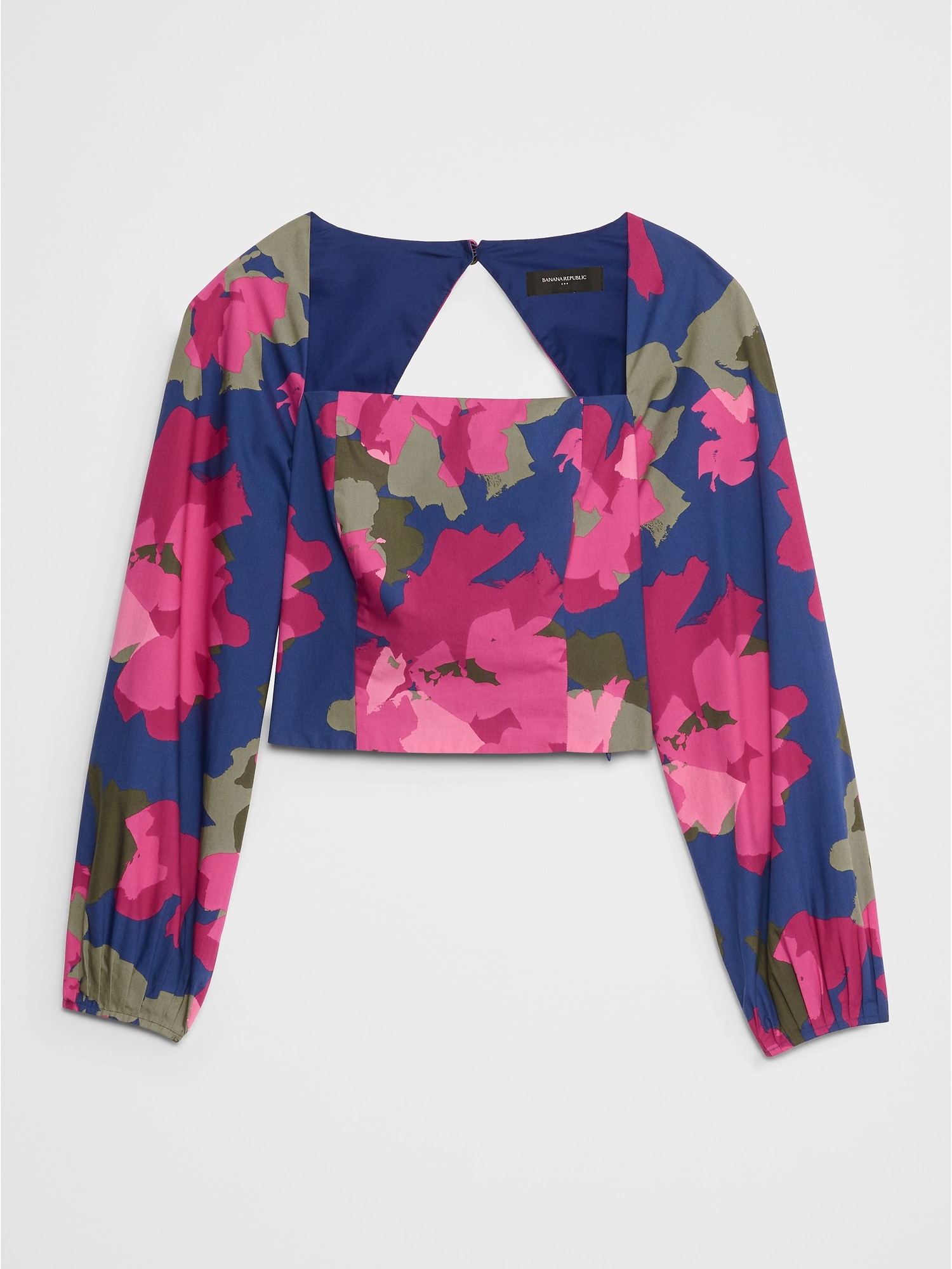 Image number 7 showing, POPLIN SQUARE-NECK TOP