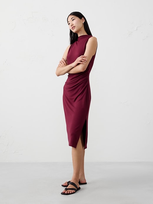 Seamed Sheath Mini Dress
