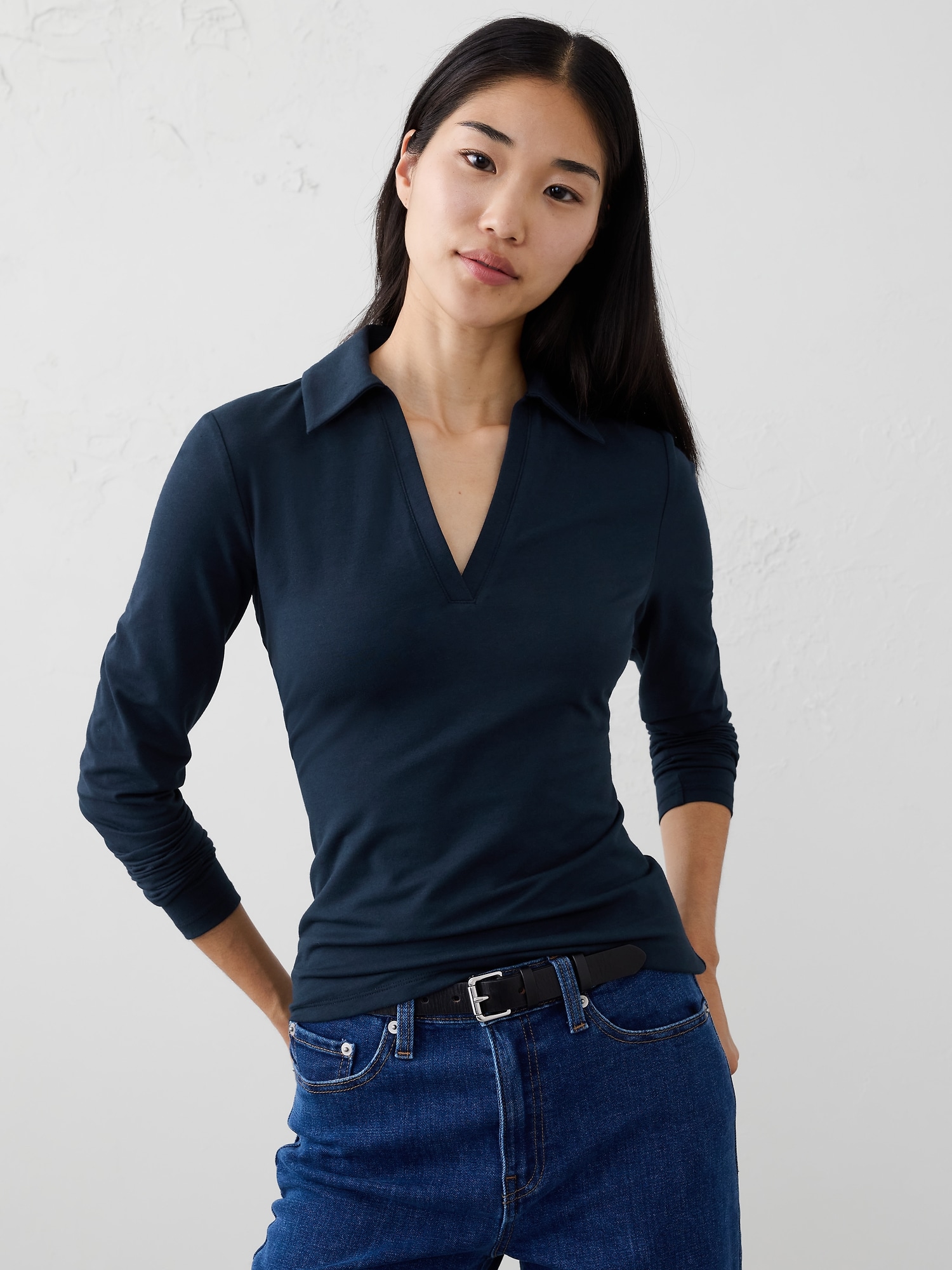 SOFT STRETCH POLO - Preppy Navy