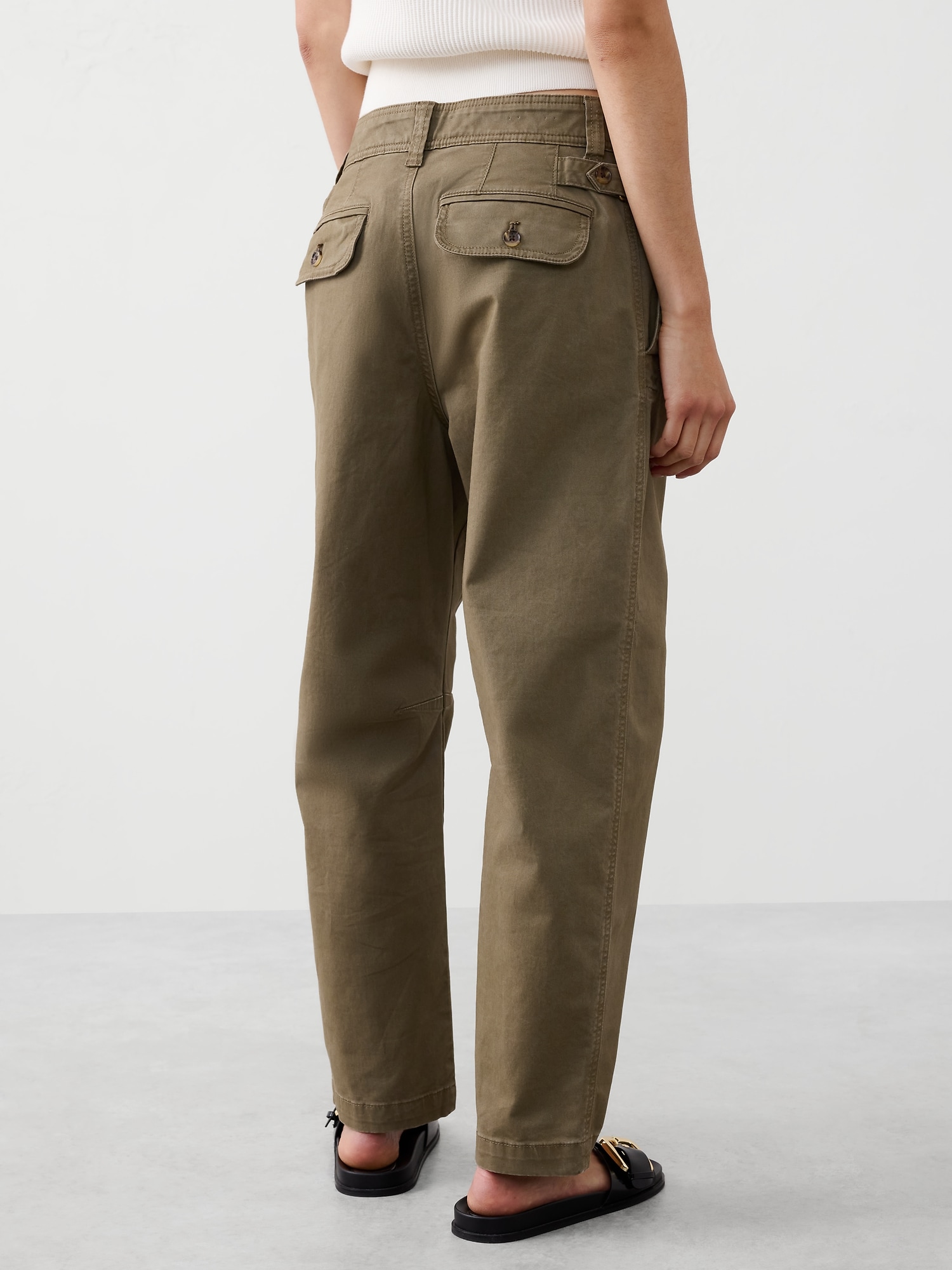 Image number 2 showing, Barrel High-Rise Chino