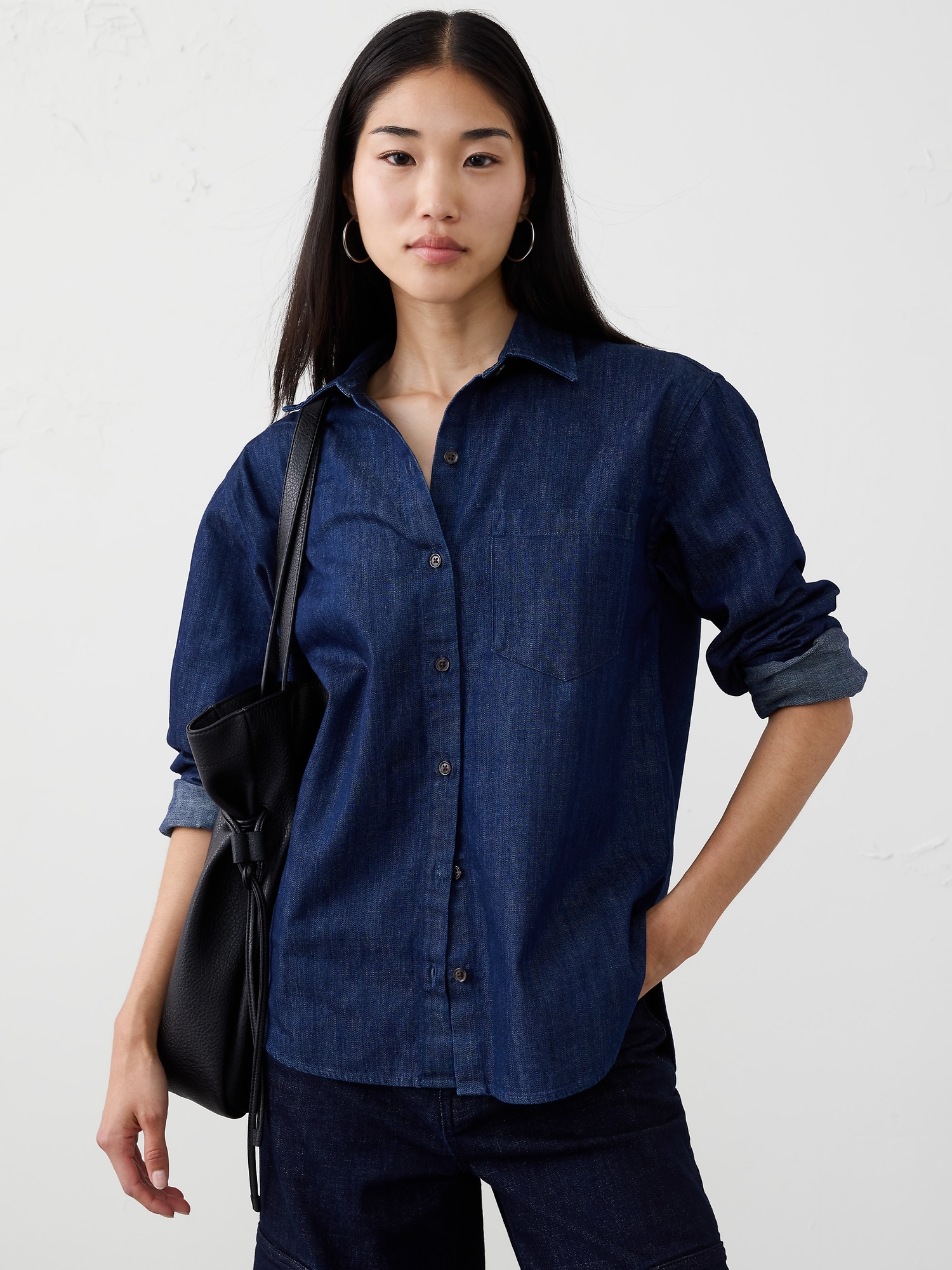 DENIM SHIRT - Dark Wash