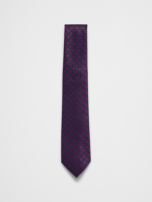 Navy Daisy Floral Tie