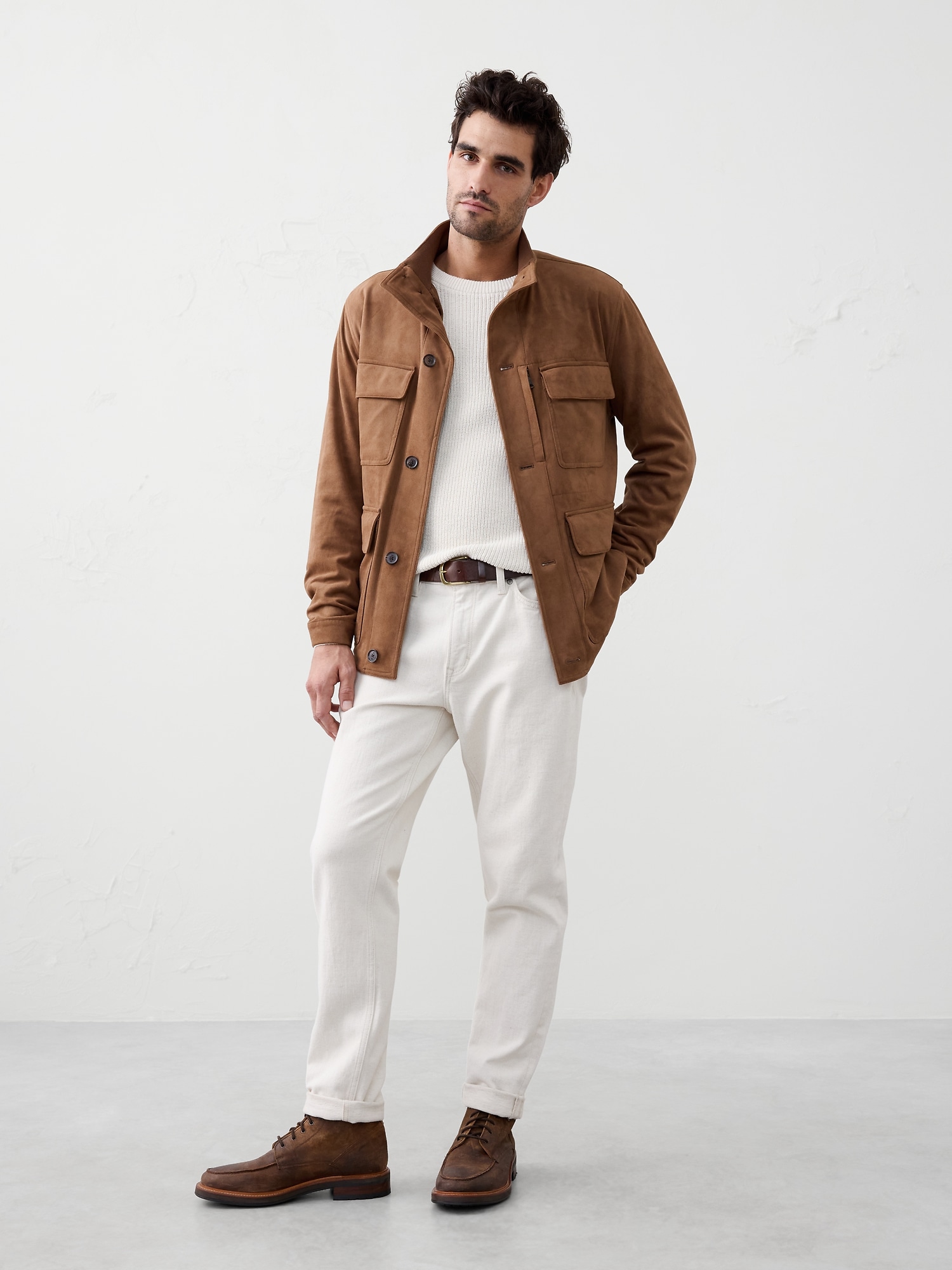 Vegan Suede Field Jacket