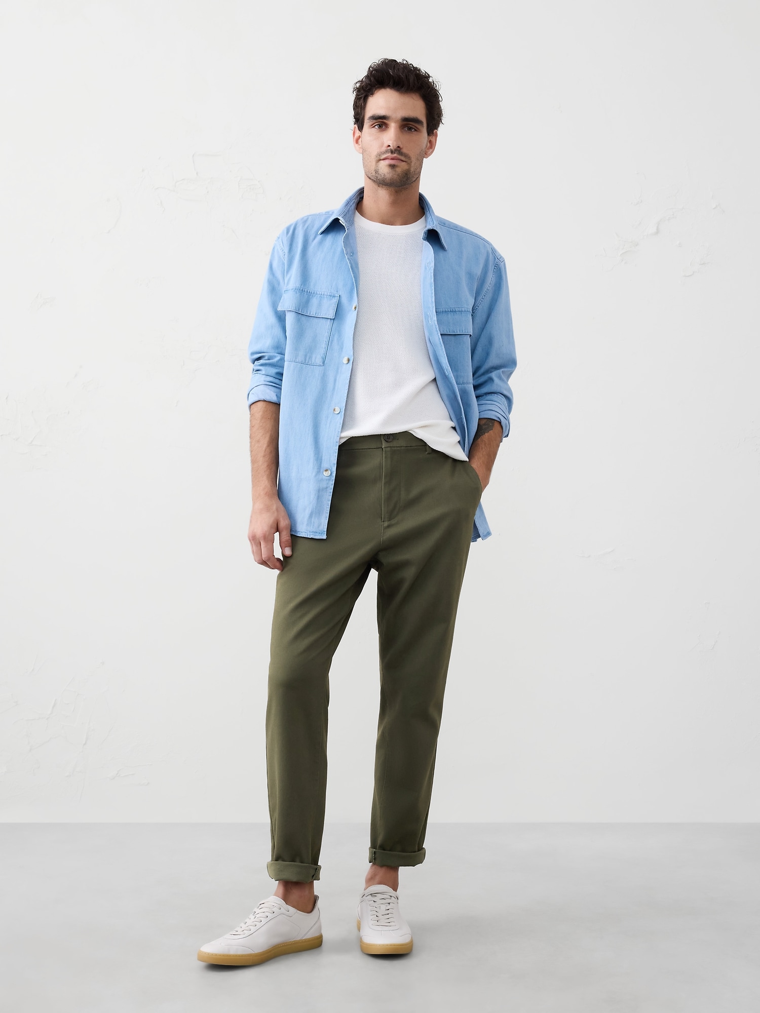 SLIM MOLESKIN PANT - Dark Trees