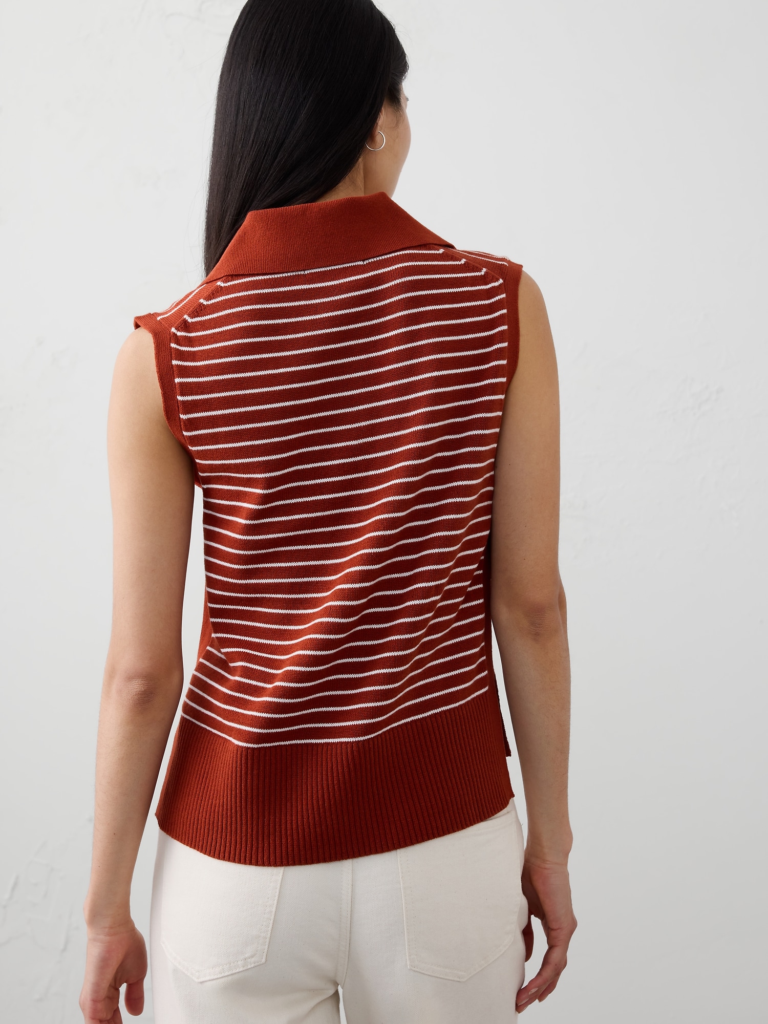 Image number 2 showing, Striped Polo Sweater Tank