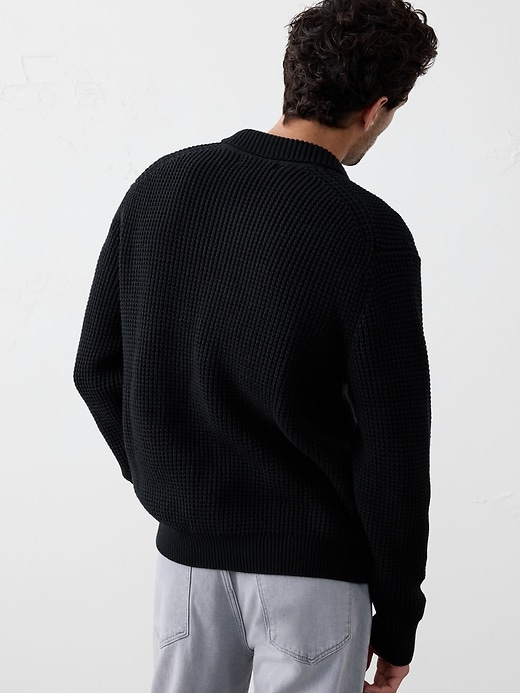 Waffle Cardigan