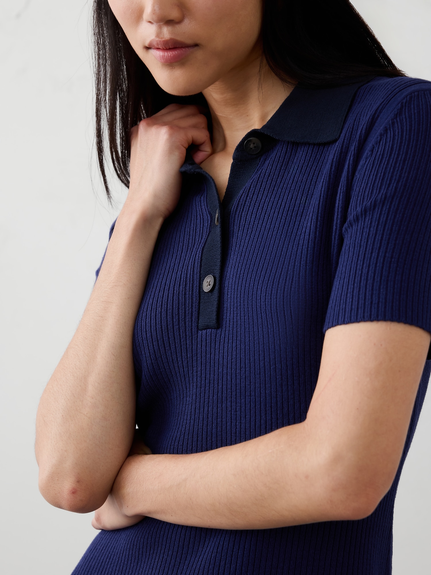 Image number 3 showing, Polo Knee-Length Sweater Dress