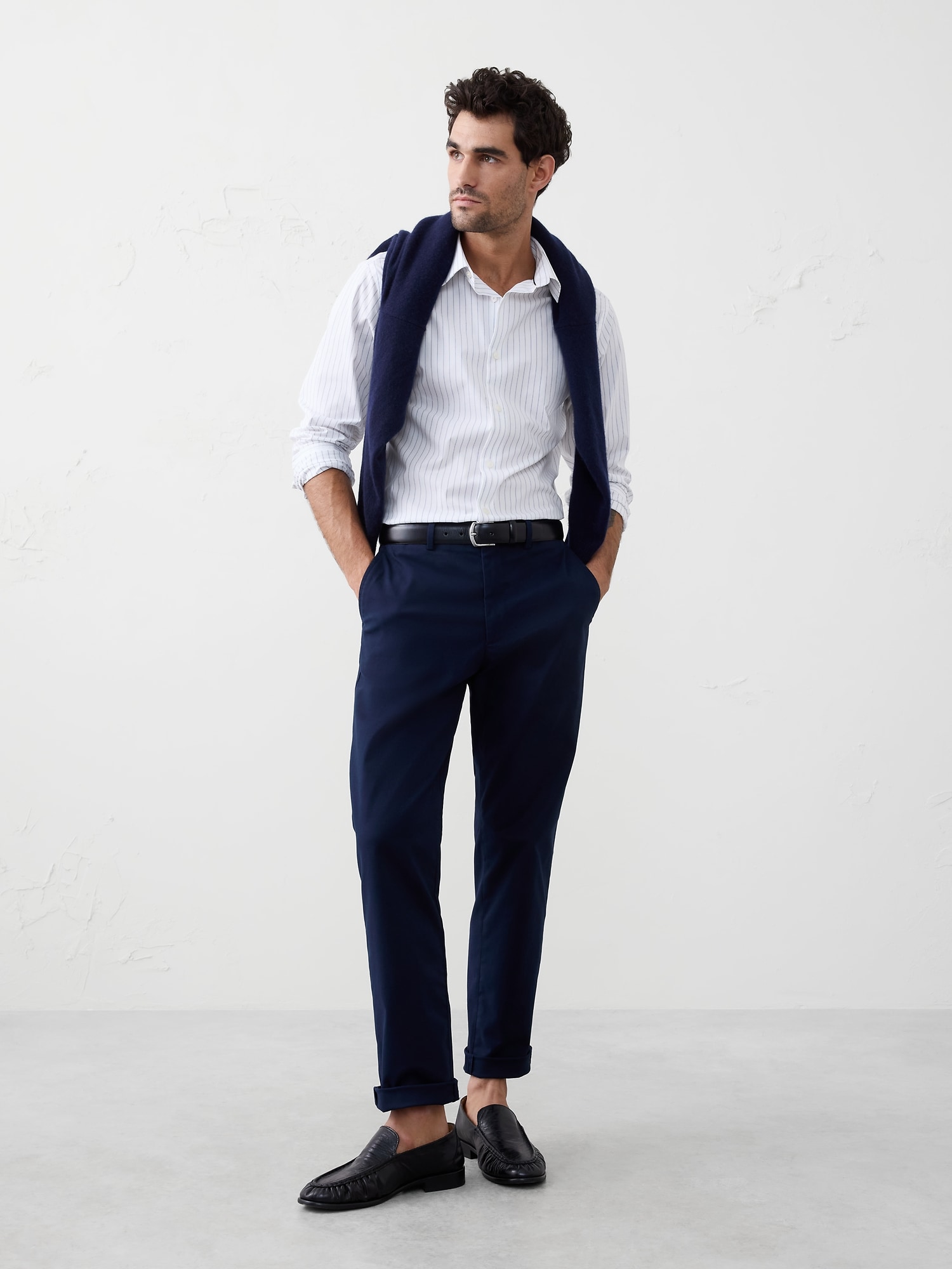 Athletic-Fit Dress Shirt - White