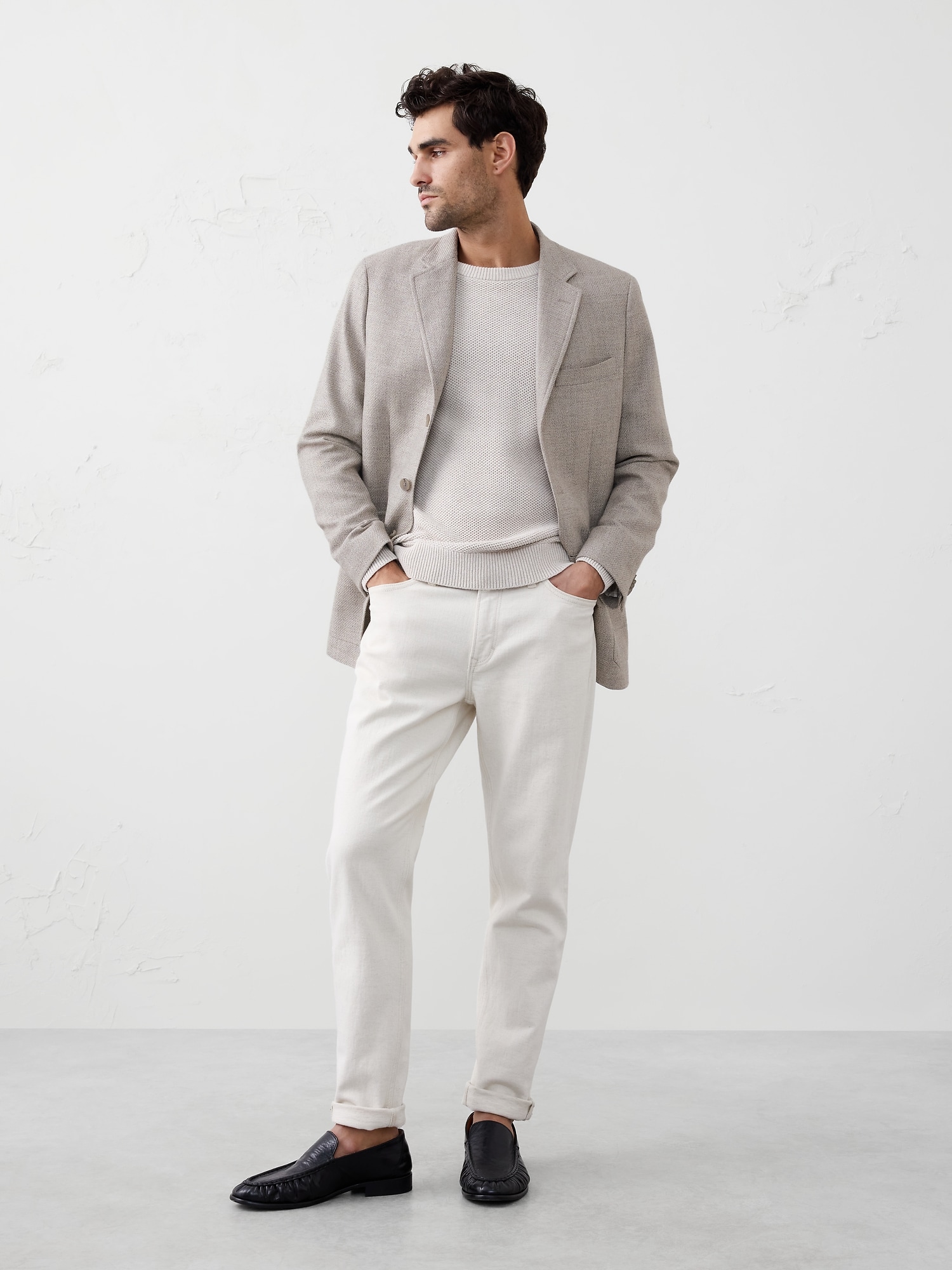 Image number 3 showing, TAILORED-FIT SHADOW WEAVE JACKET