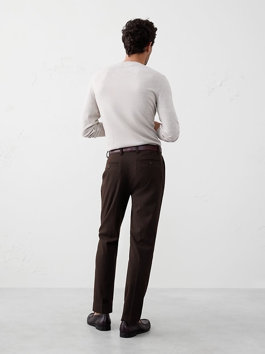 Tailored-Fit Soft Flannel Suit Trouser