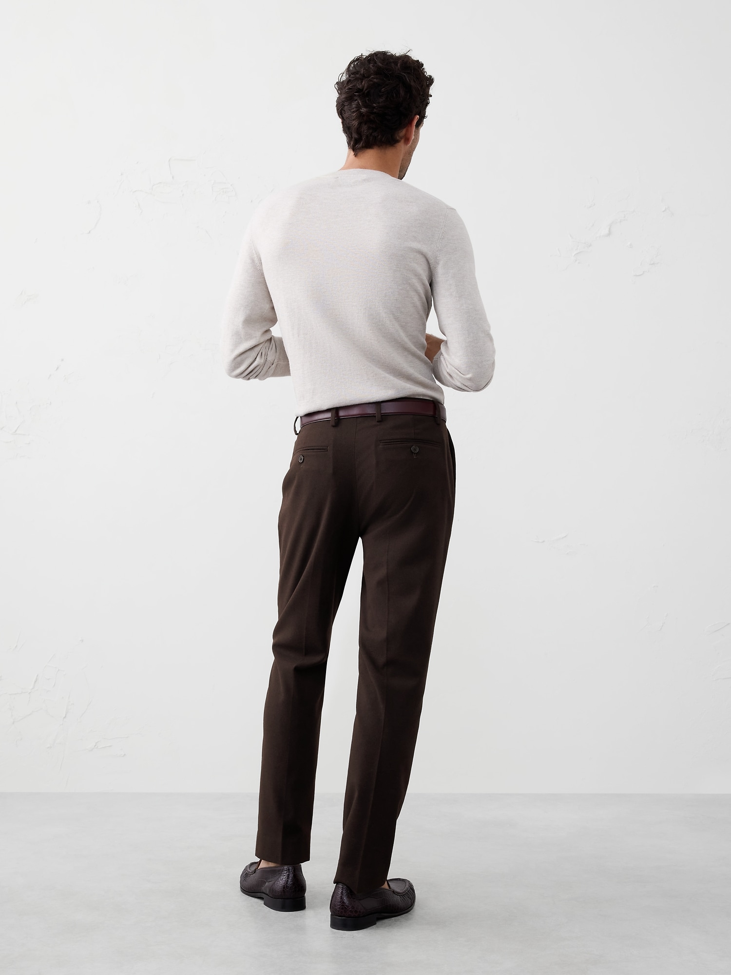 Image number 2 showing, Tailored-Fit Soft Flannel Suit Trouser