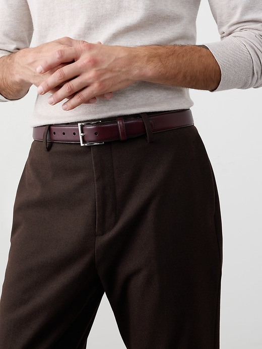 Tailored-Fit Soft Flannel Suit Trouser