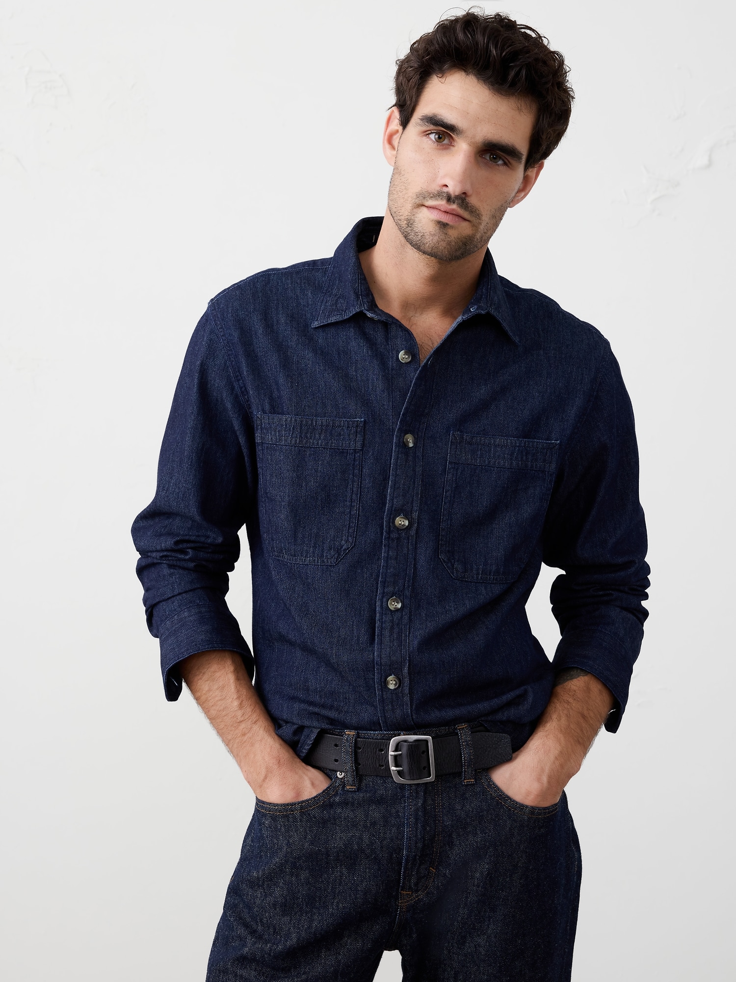 Classic Indigo Shirt - Dark Rinse