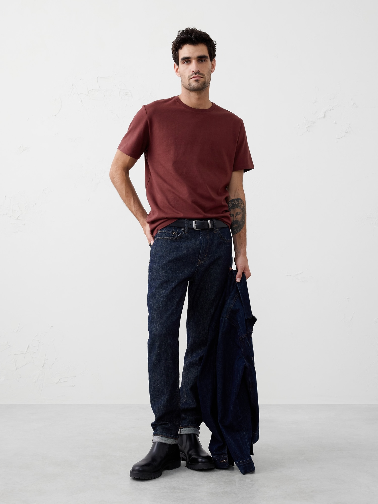 Midweight Cotton T-Shirt - Red