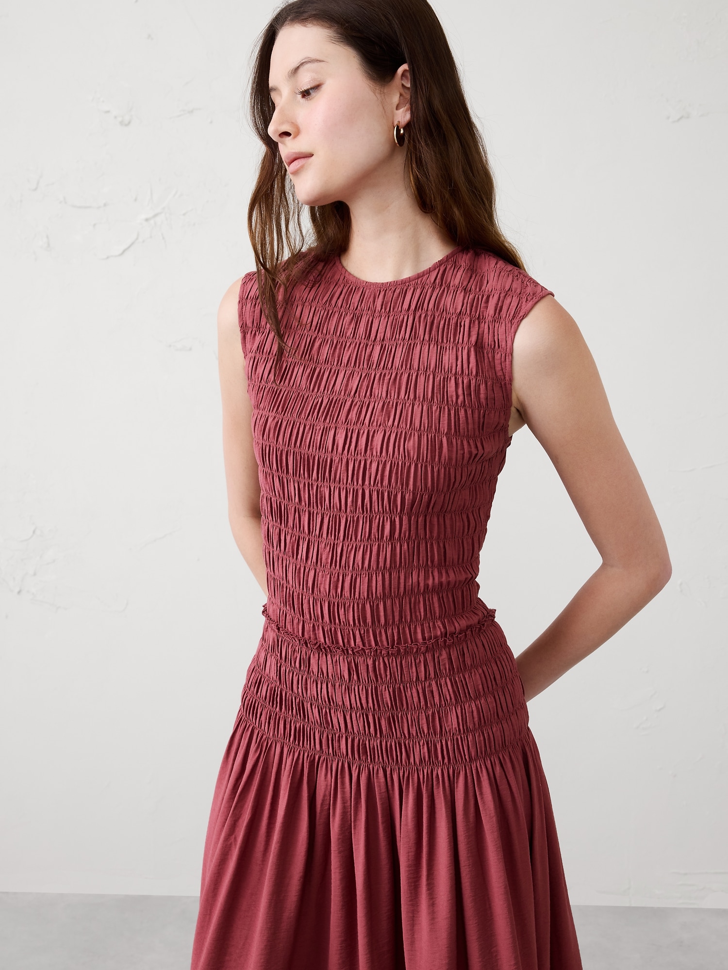 Image number 3 showing, Smocked Bodice Maxi Dress