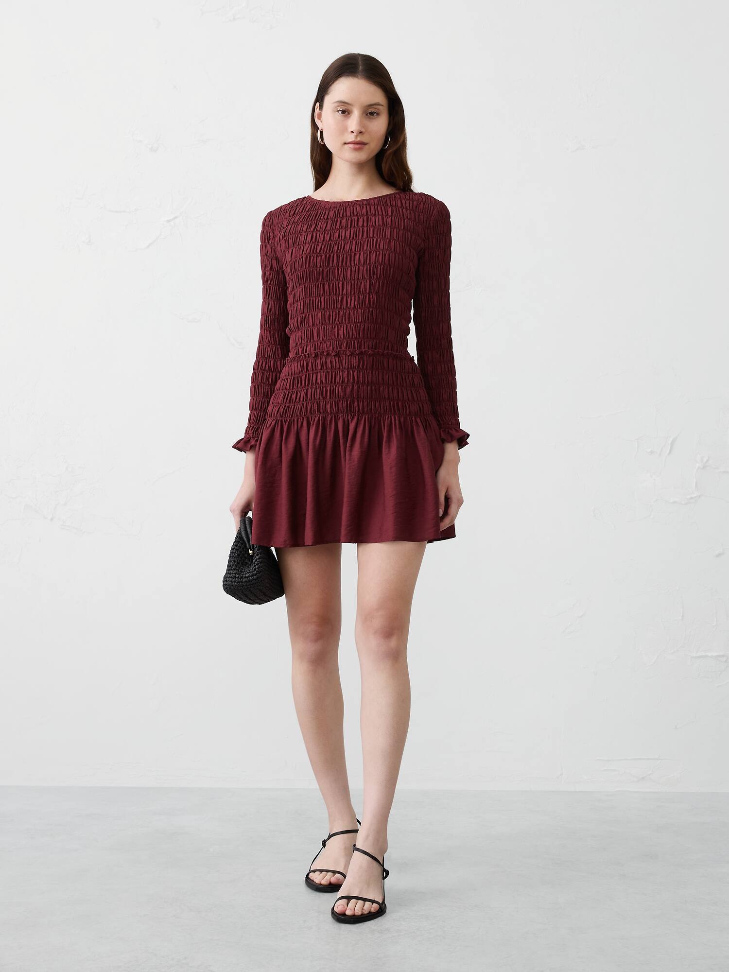 Image number 3 showing, Smocked Mini Dress