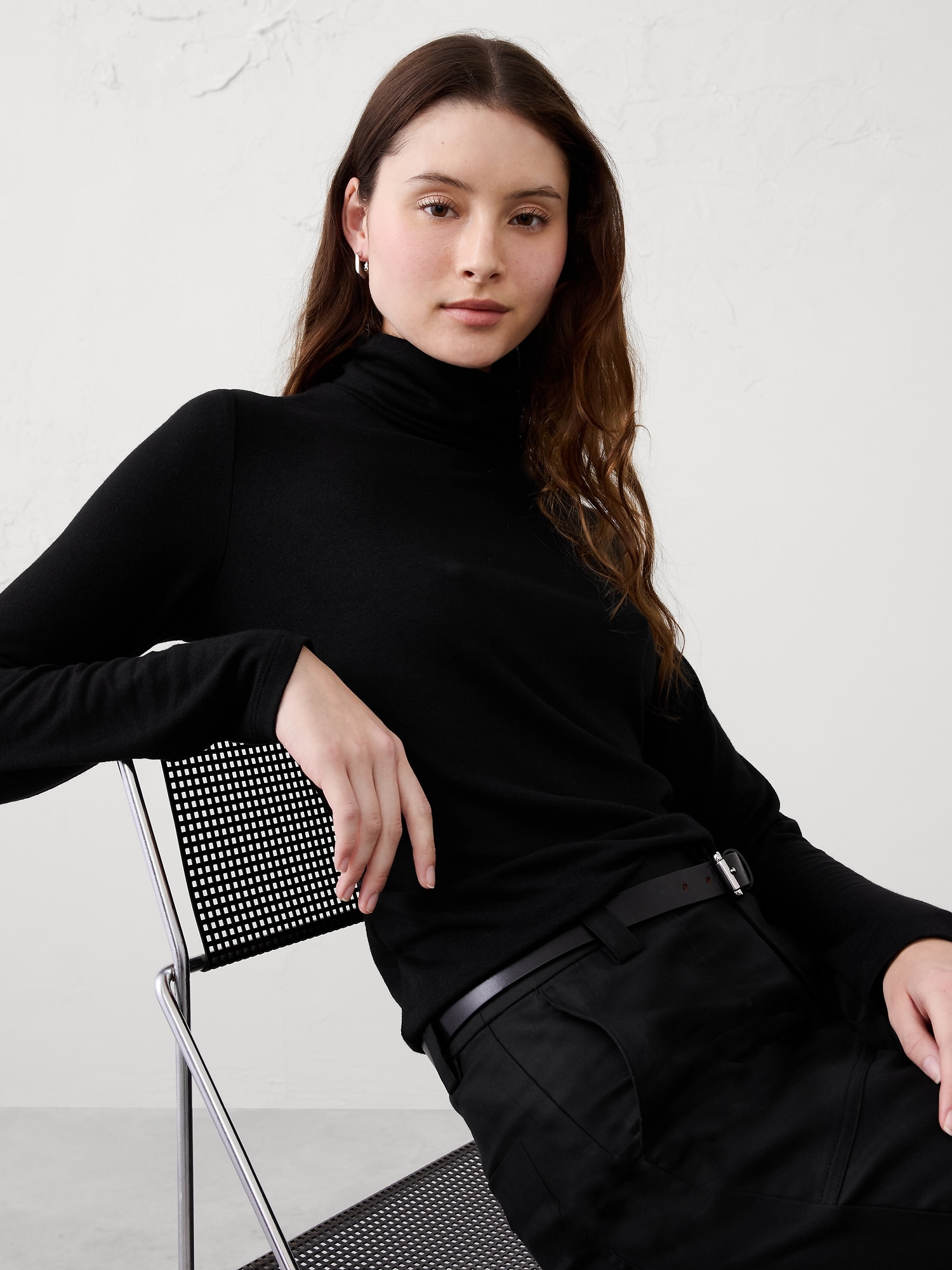 Image number 3 showing, SOFT LUXE TURTLENECK TOP