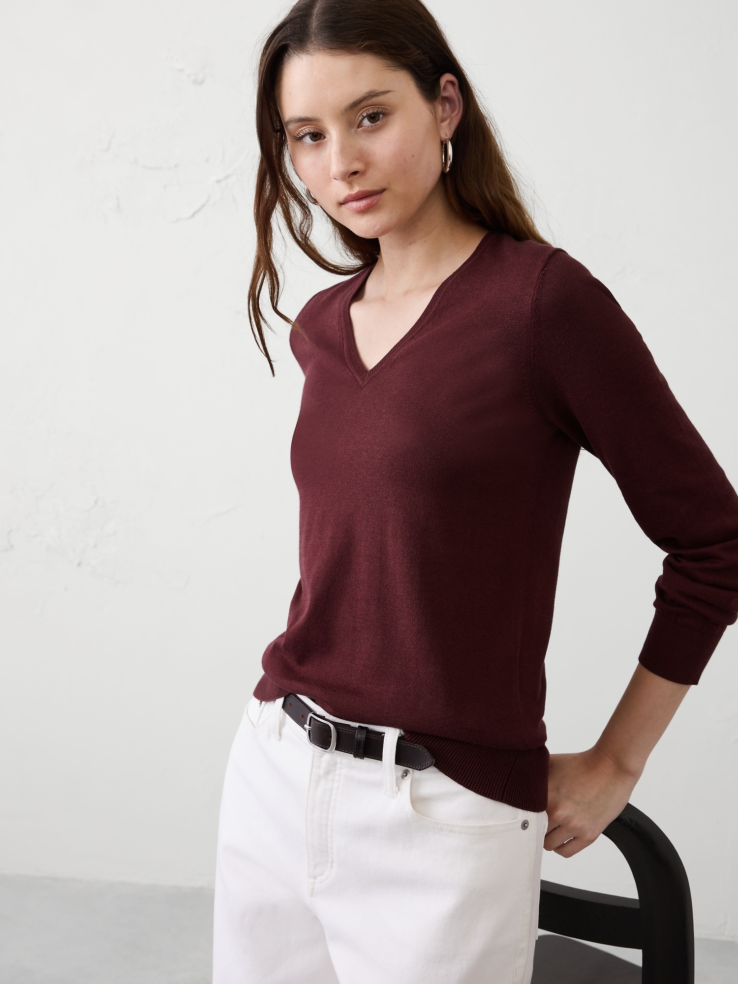 Image number 3 showing, Forever V-Neck Sweater