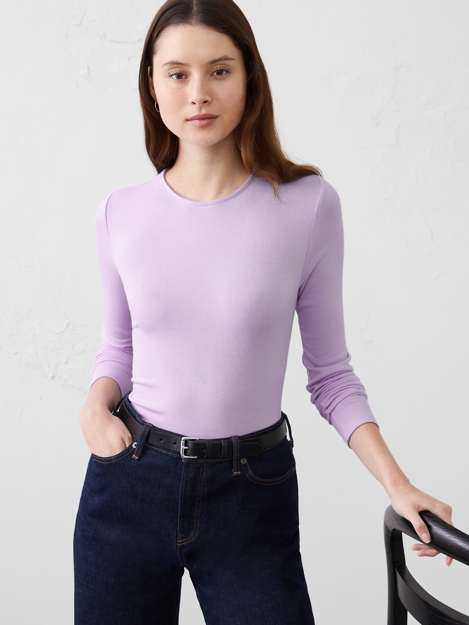 SOFT LUXE TOP - Lilac Sea