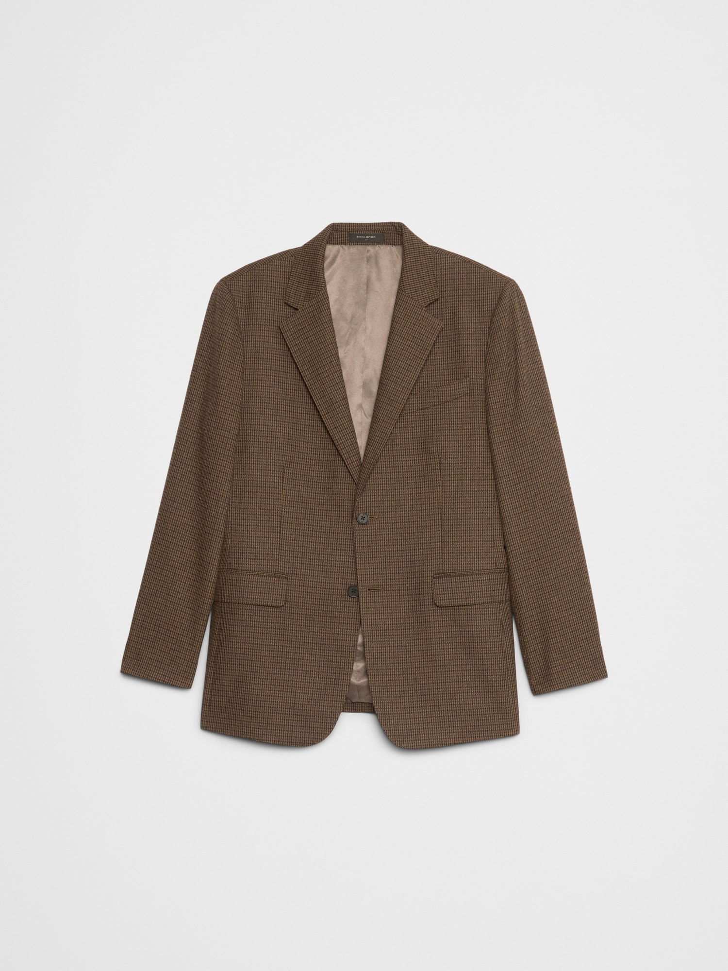 Image number 4 showing, TAILORED-FIT BROWN HOUNDSTOOTH JACKET