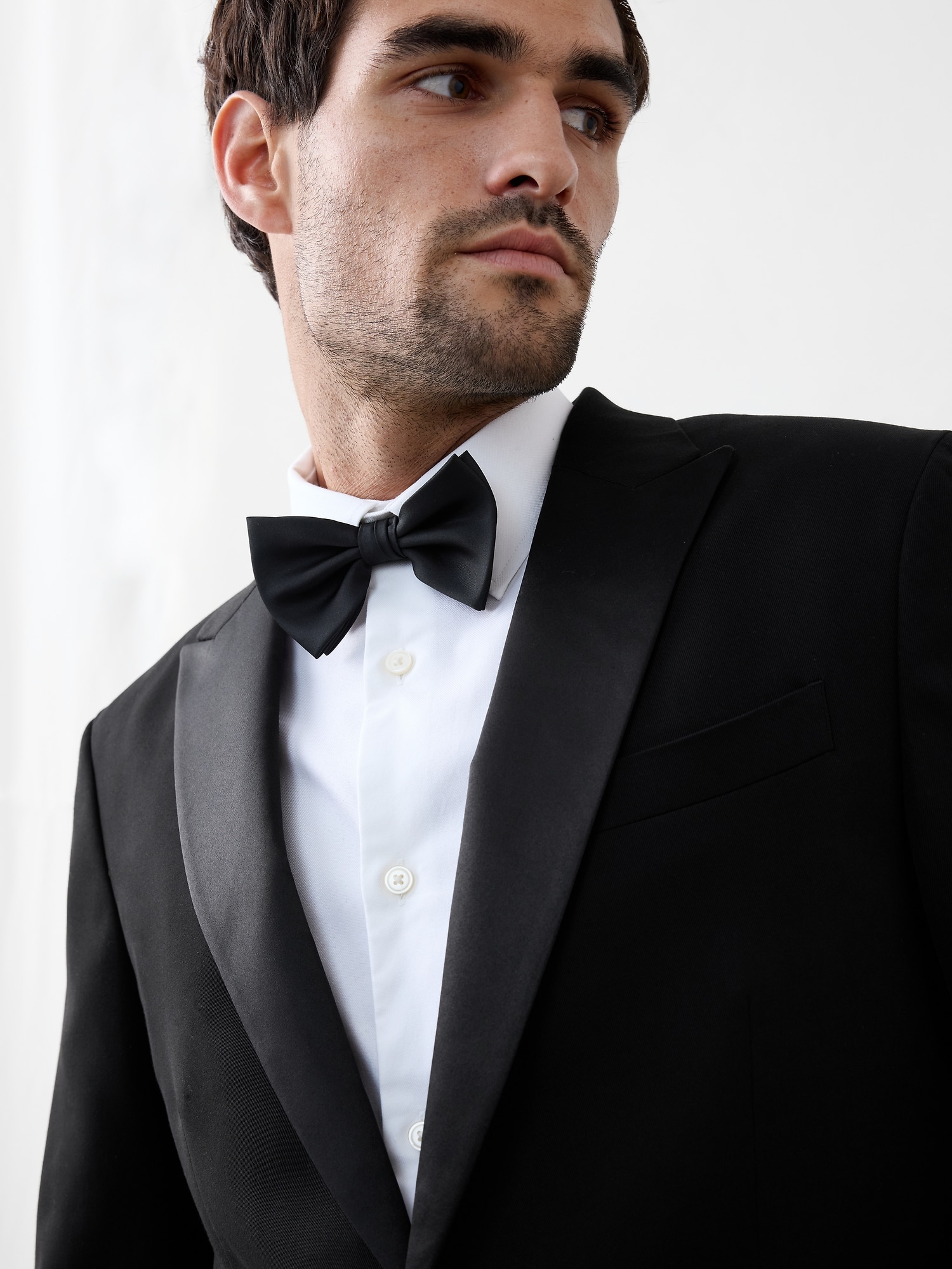 Image number 3 showing, TAILORED-FIT LUXE TUXEDO SUIT JACKET
