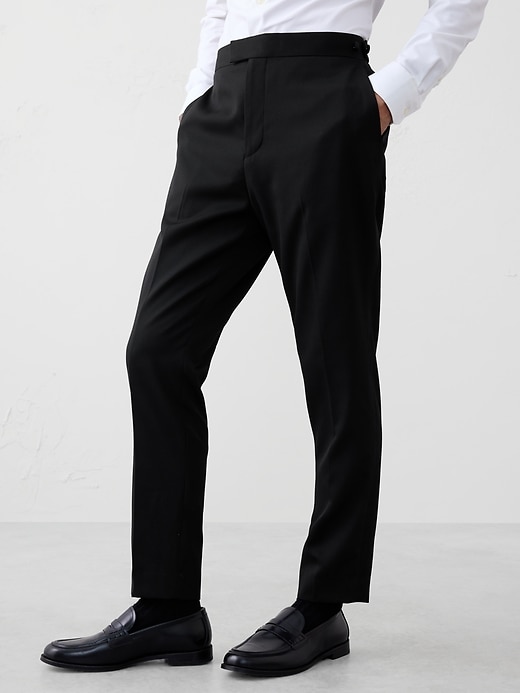 Tailored-Fit Luxe Tuxedo Suit Trouser