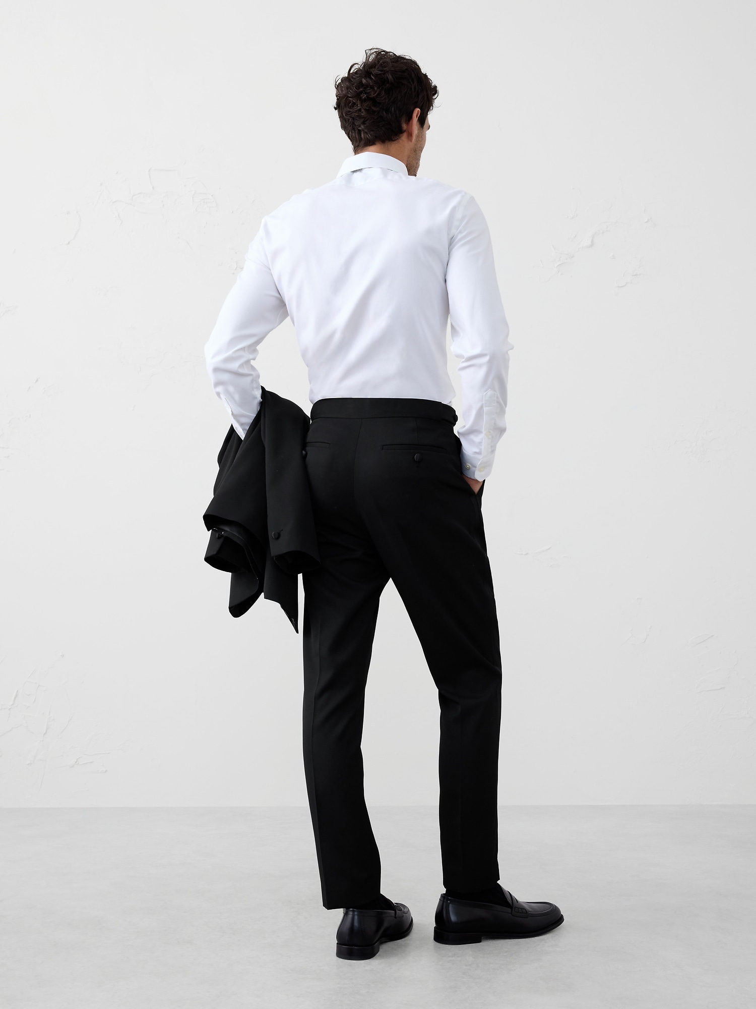 Image number 2 showing, TAILORED-FIT LUXE TUXEDO SUIT TROUSER