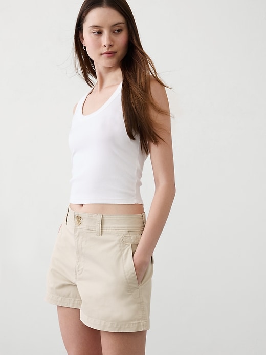 Authentic High-Rise Utility Chino Short