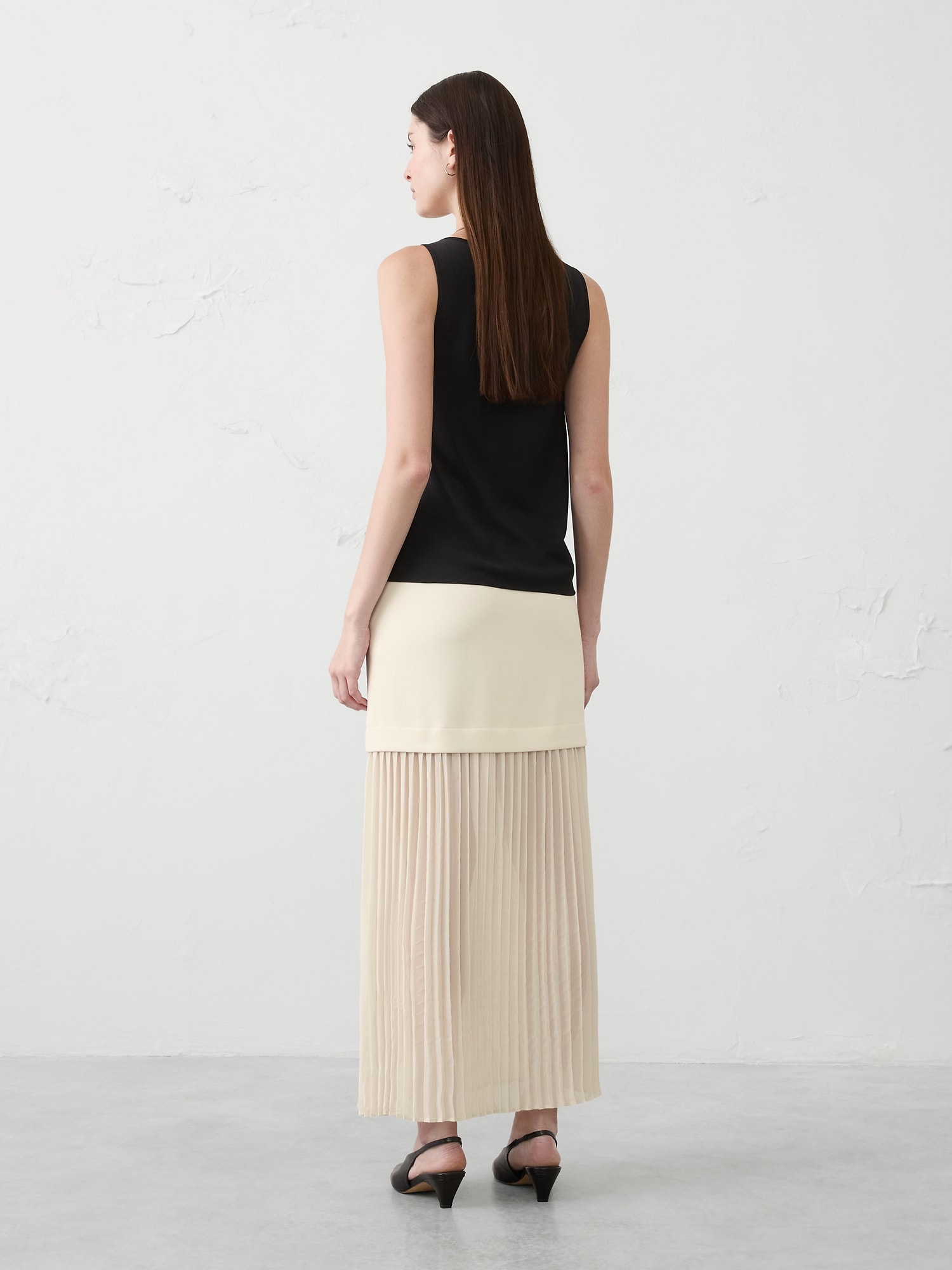 Image number 2 showing, Contrast Dropwaist Sheer Maxi Skirt