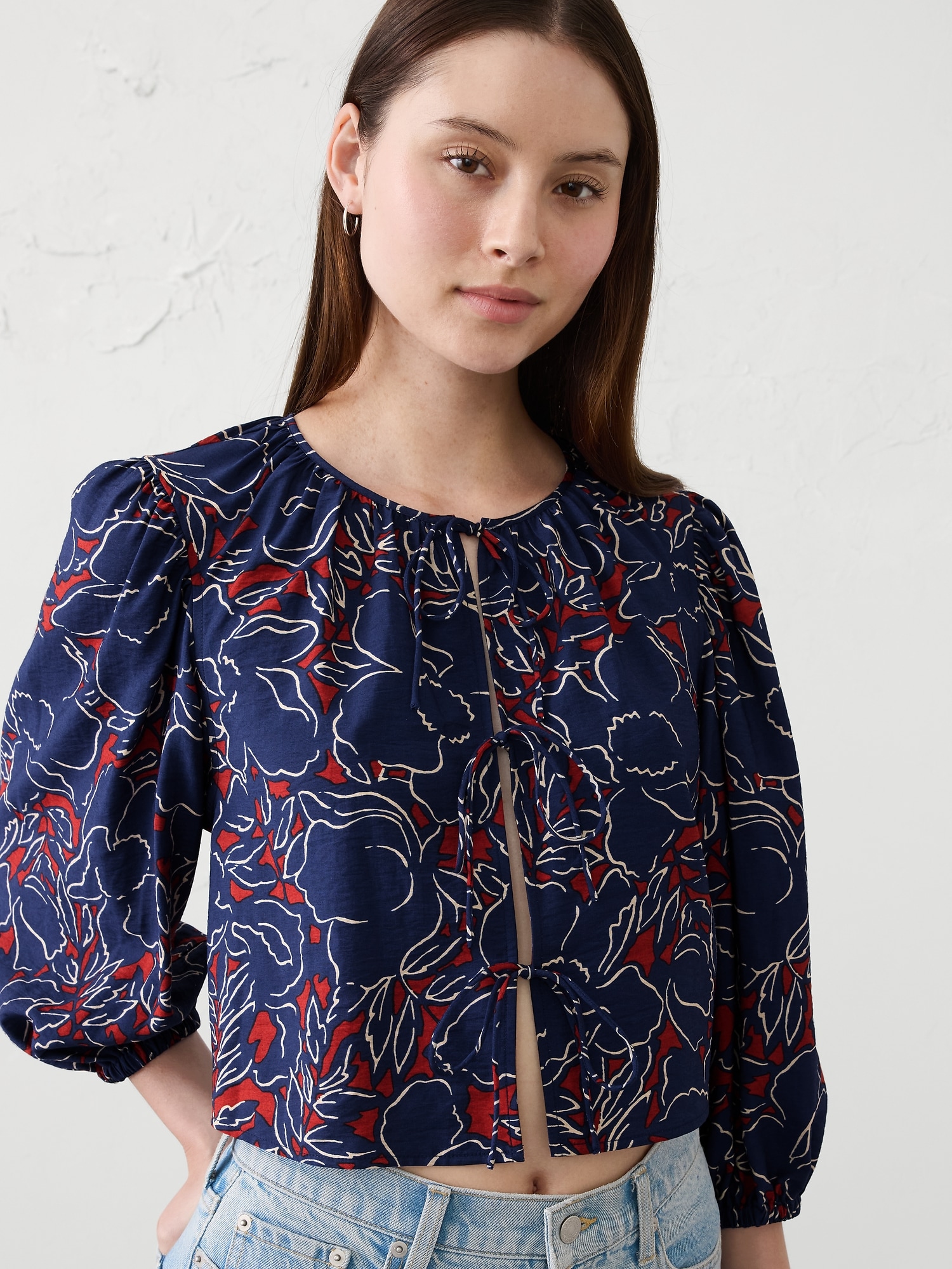 Open Tie-Front Top