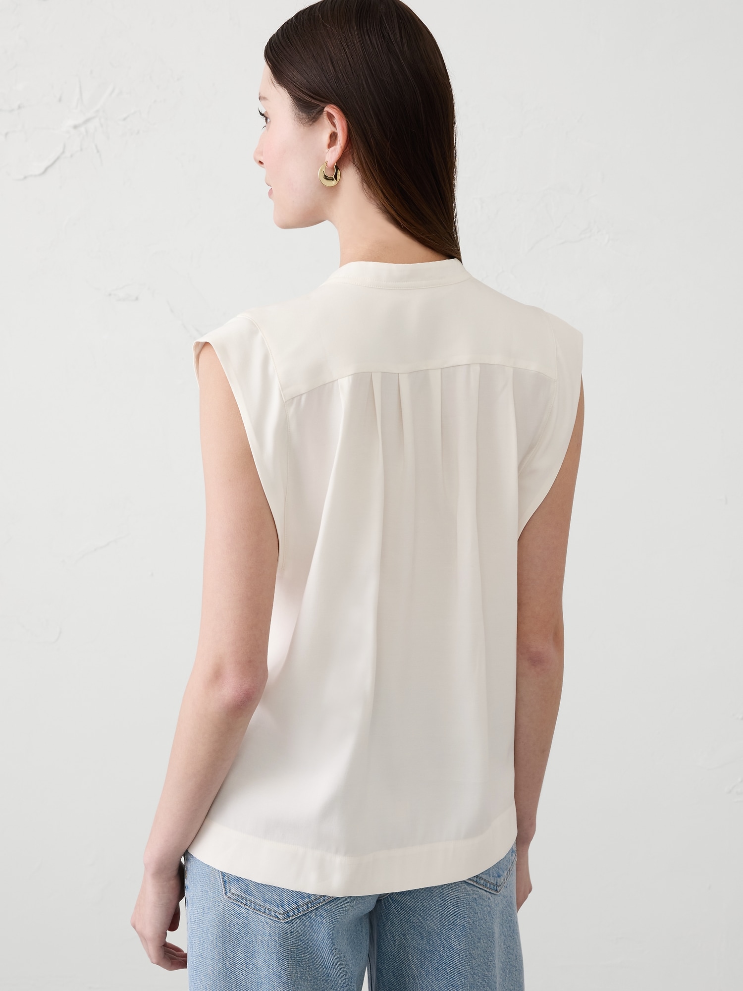 Image number 2 showing, Twill Button Top