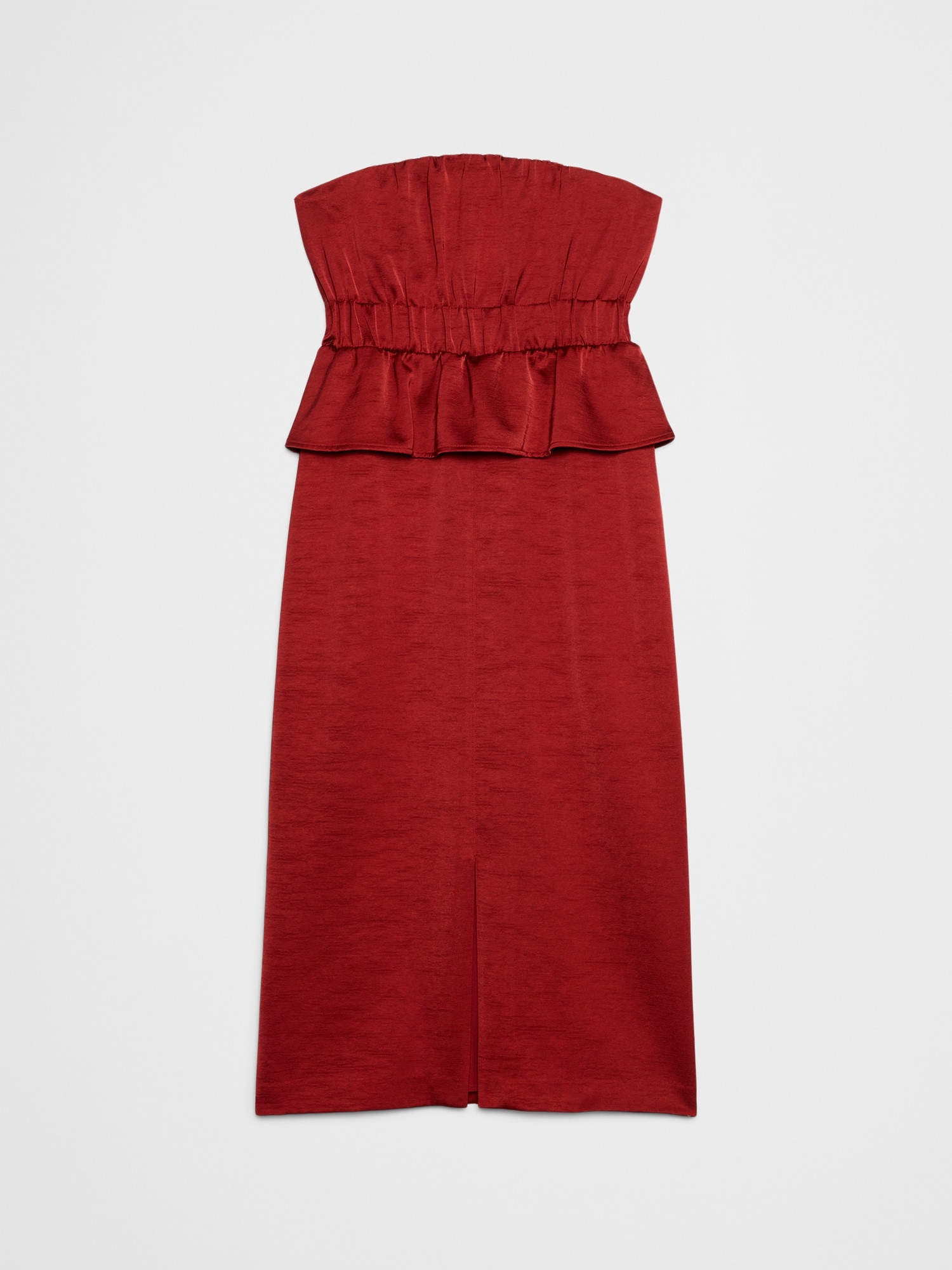 Image number 4 showing, Strapless Peplum Midi Dress