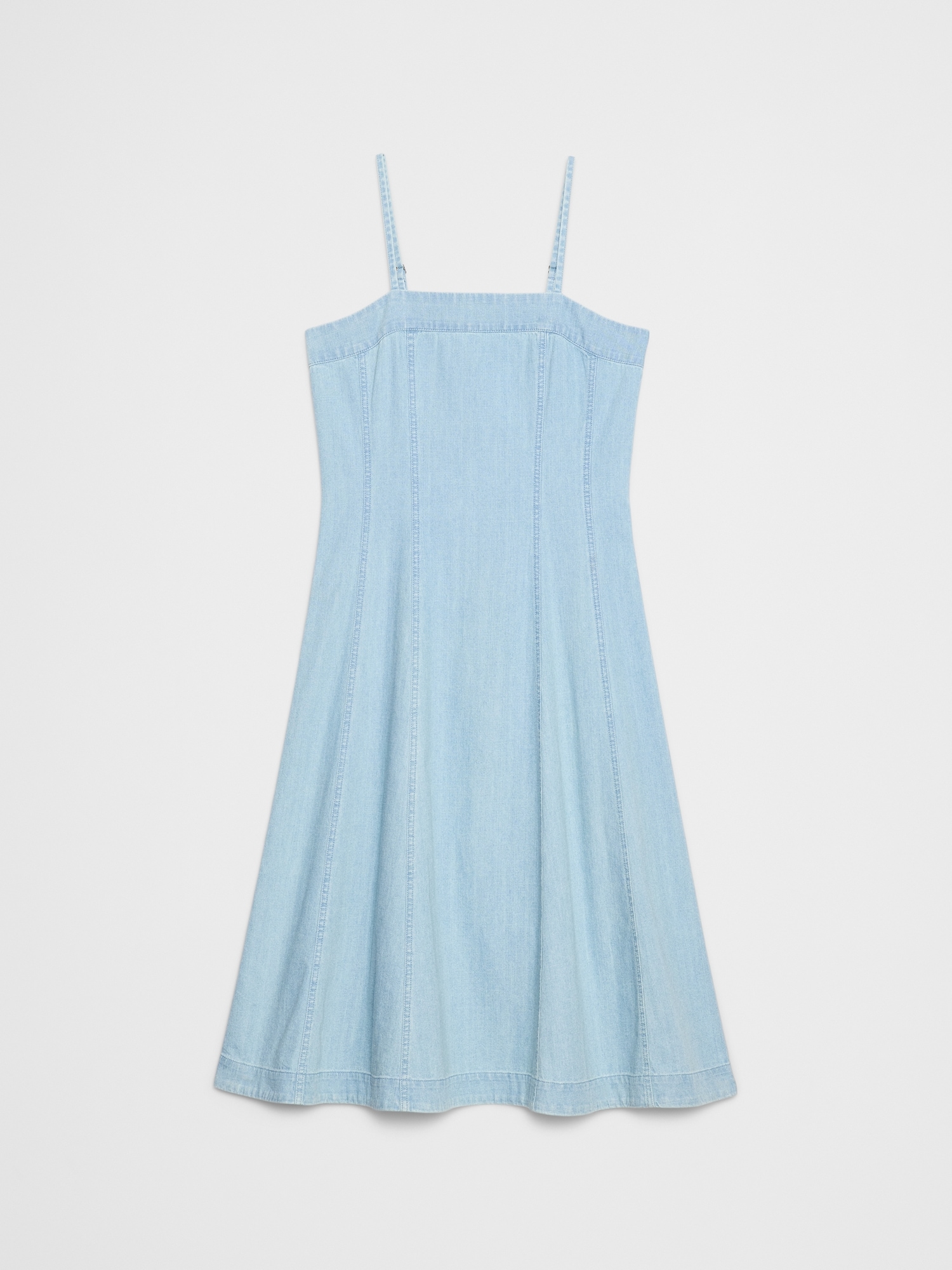 Image number 4 showing, Denim Seamed Midi Dress