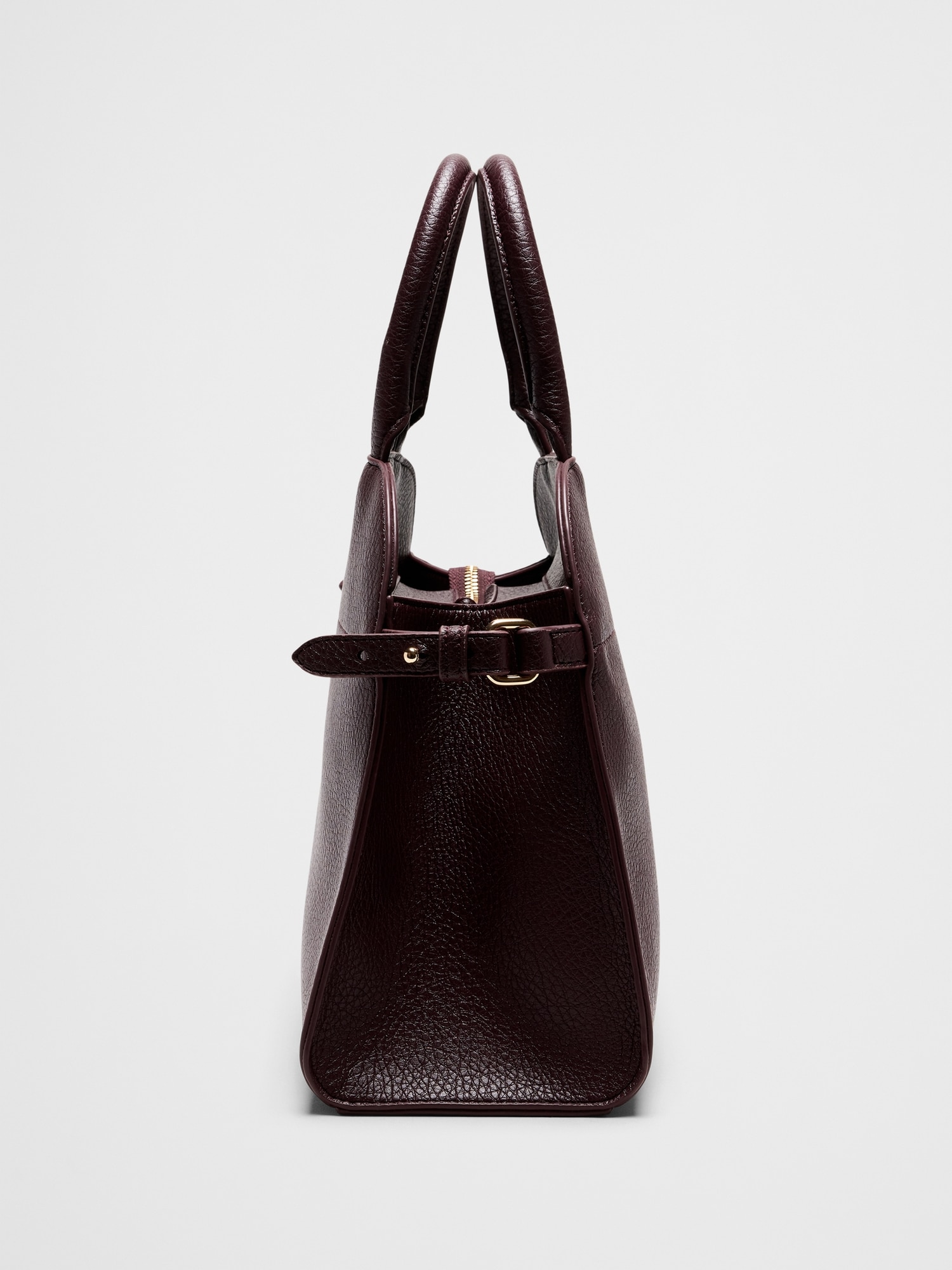 Image number 2 showing, Vegan Leather Satchel Handbag