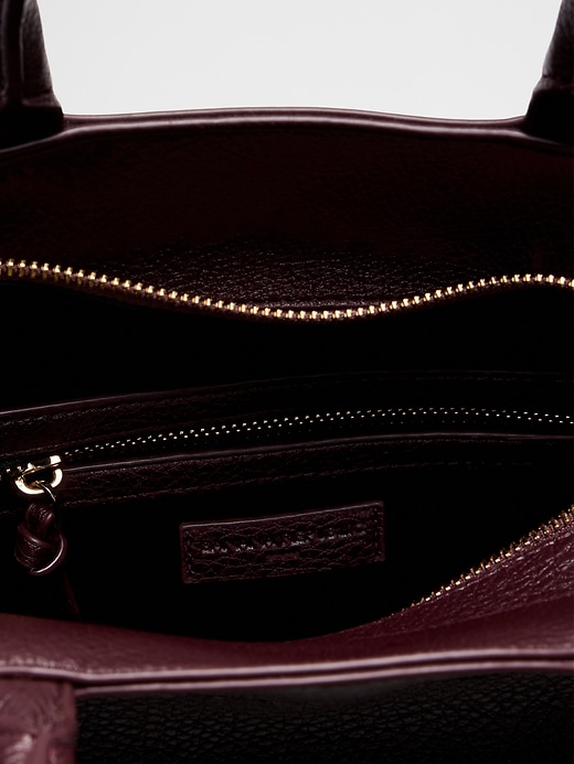 Vegan Leather Satchel Handbag | Banana Republic Factory