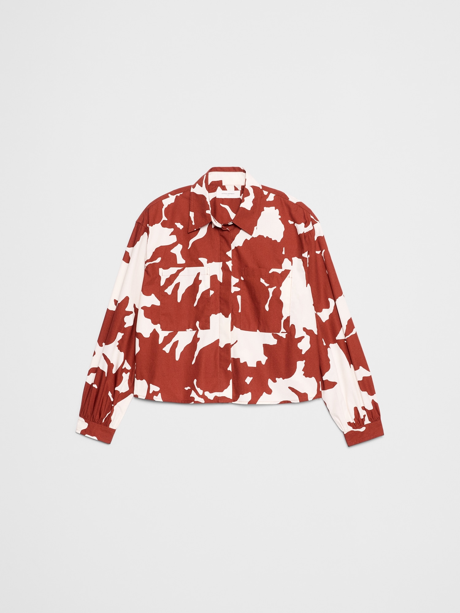 Image number 4 showing, CROPPED DOUBLE POCKET SHIRT