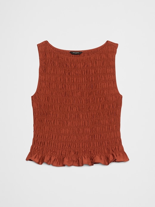 Boatneck Smocked Top | Banana Republic Factory