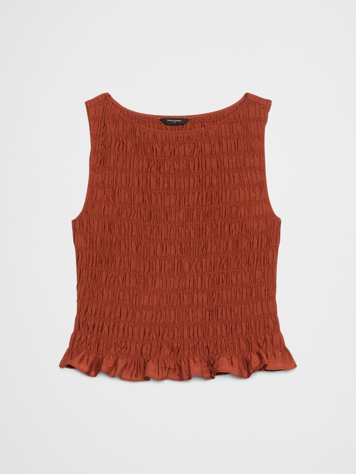Image number 4 showing, Boatneck Smocked Top