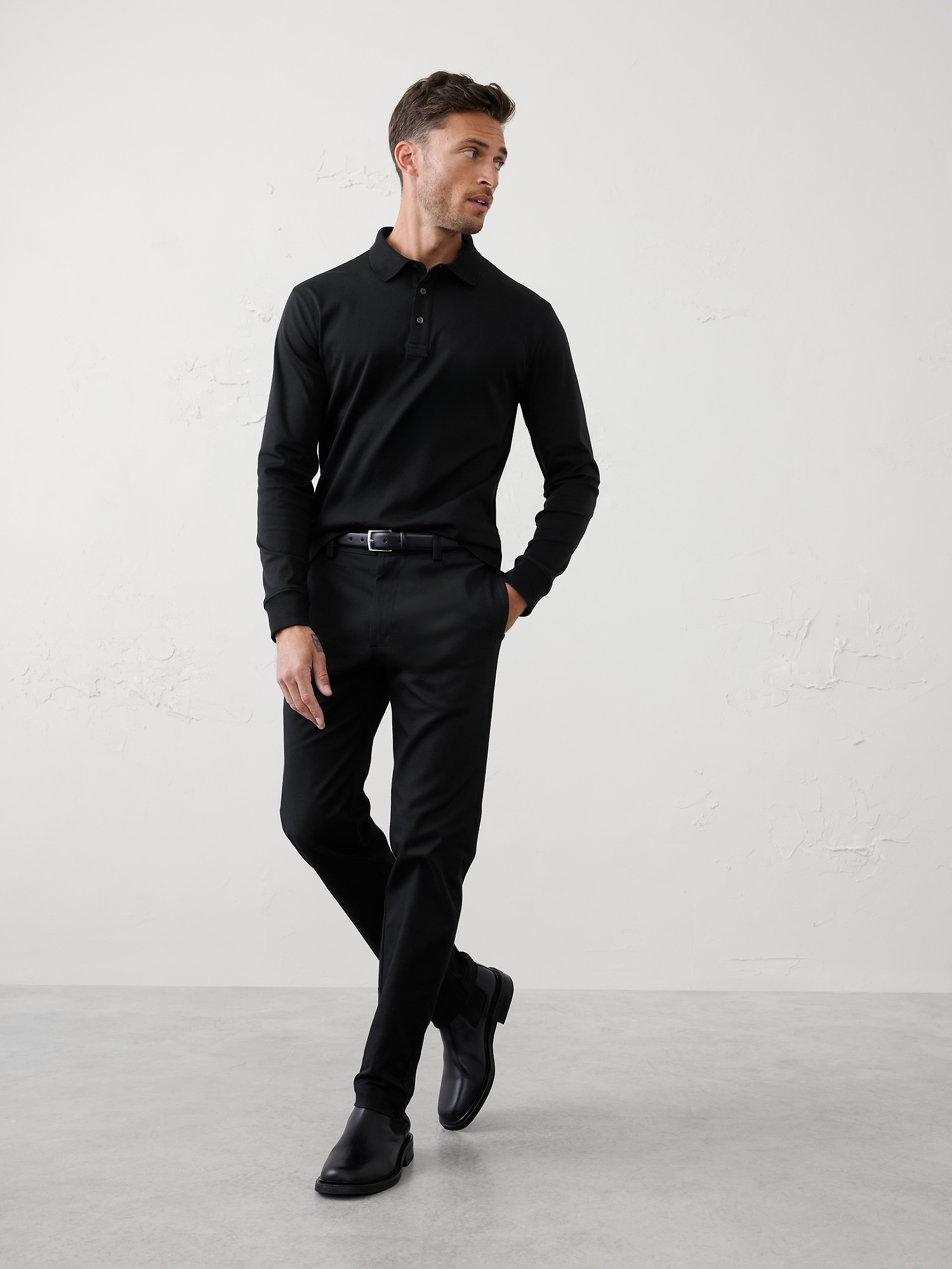 Luxe Touch Polo - Black