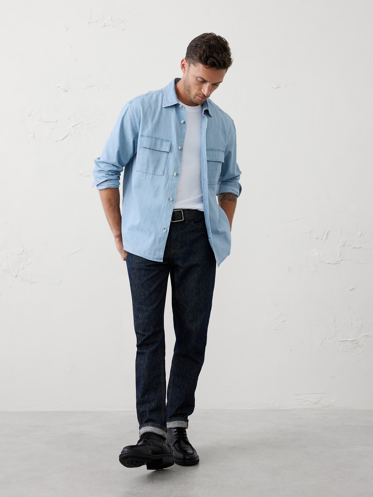DENIM OVERSHIRT