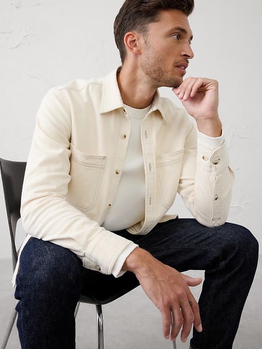Relaxed-Fit Poplin Overshirt