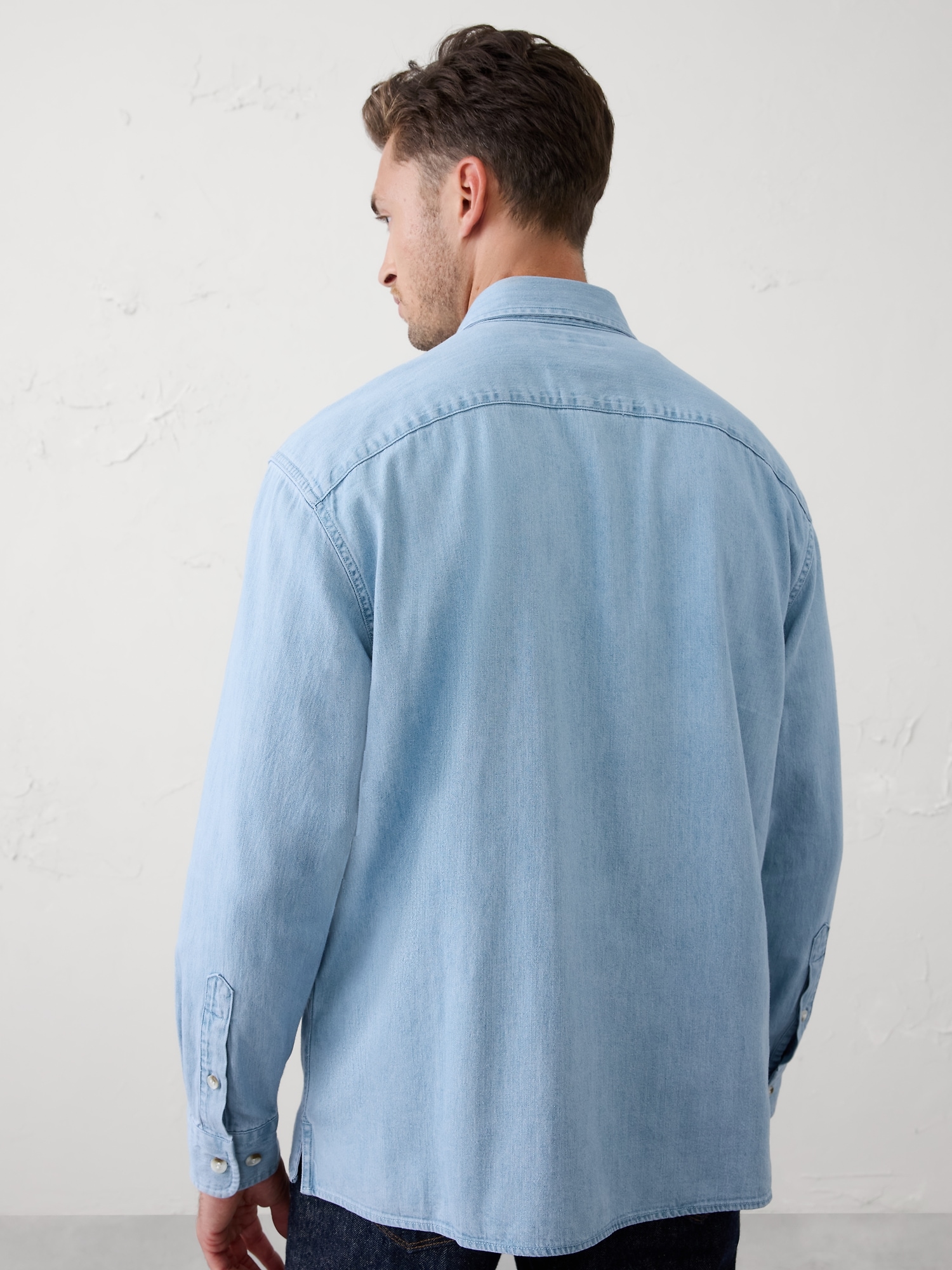 Image number 2 showing, DENIM OVERSHIRT