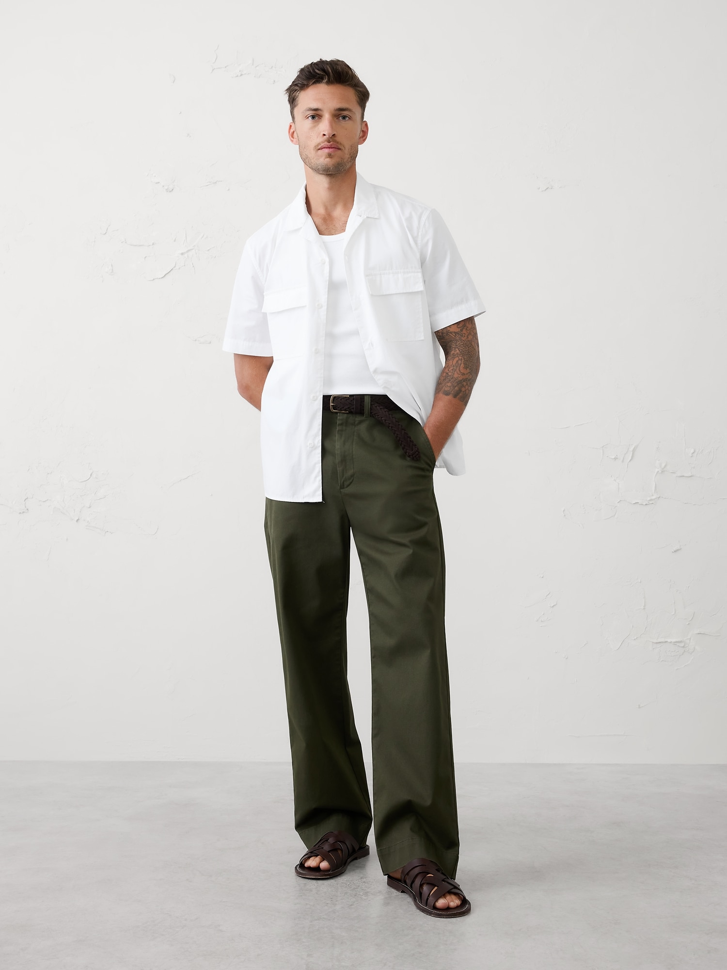 Poplin Resort Shirt - White