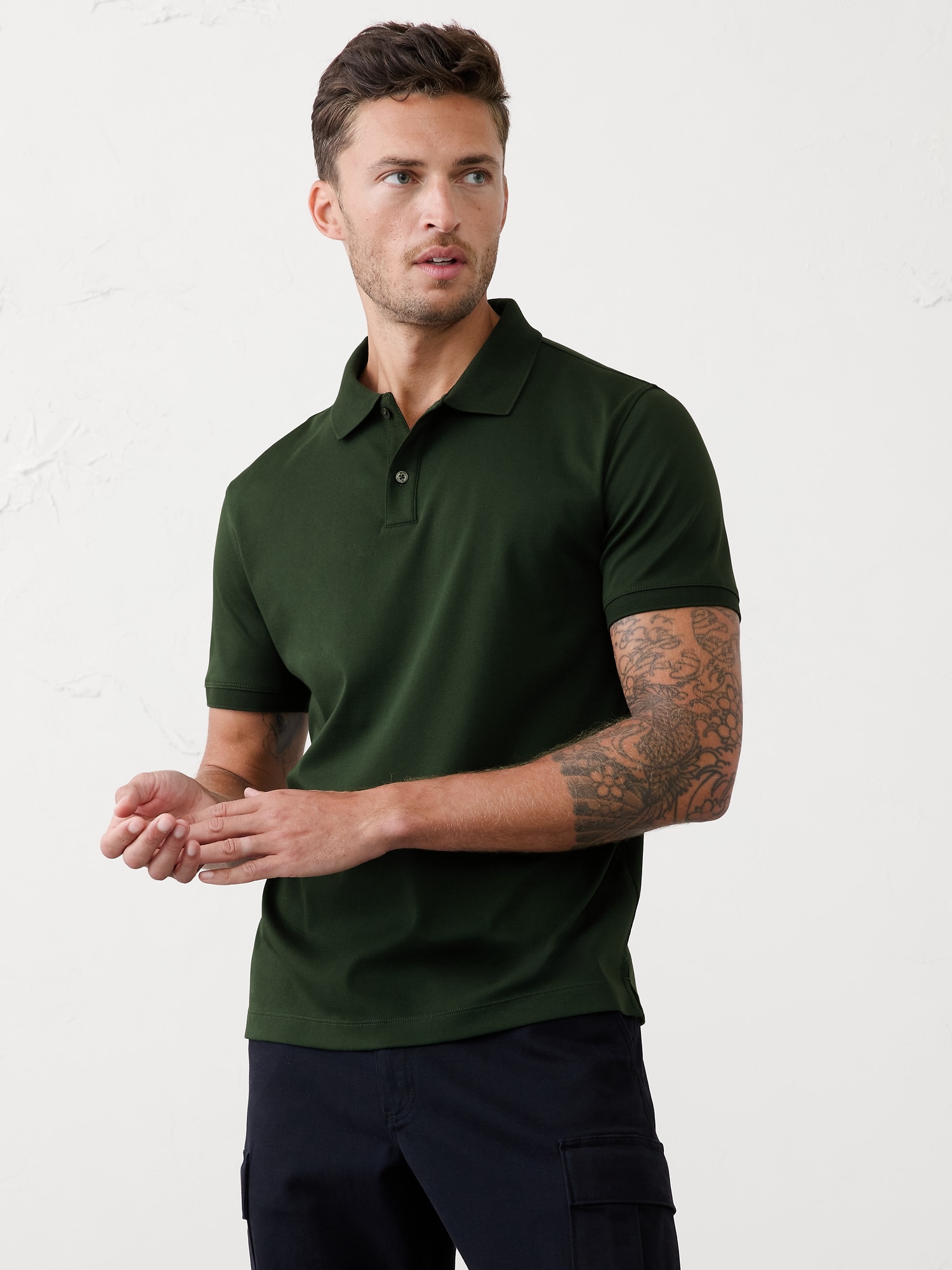 Luxe Touch Polo - Moonlight Forest